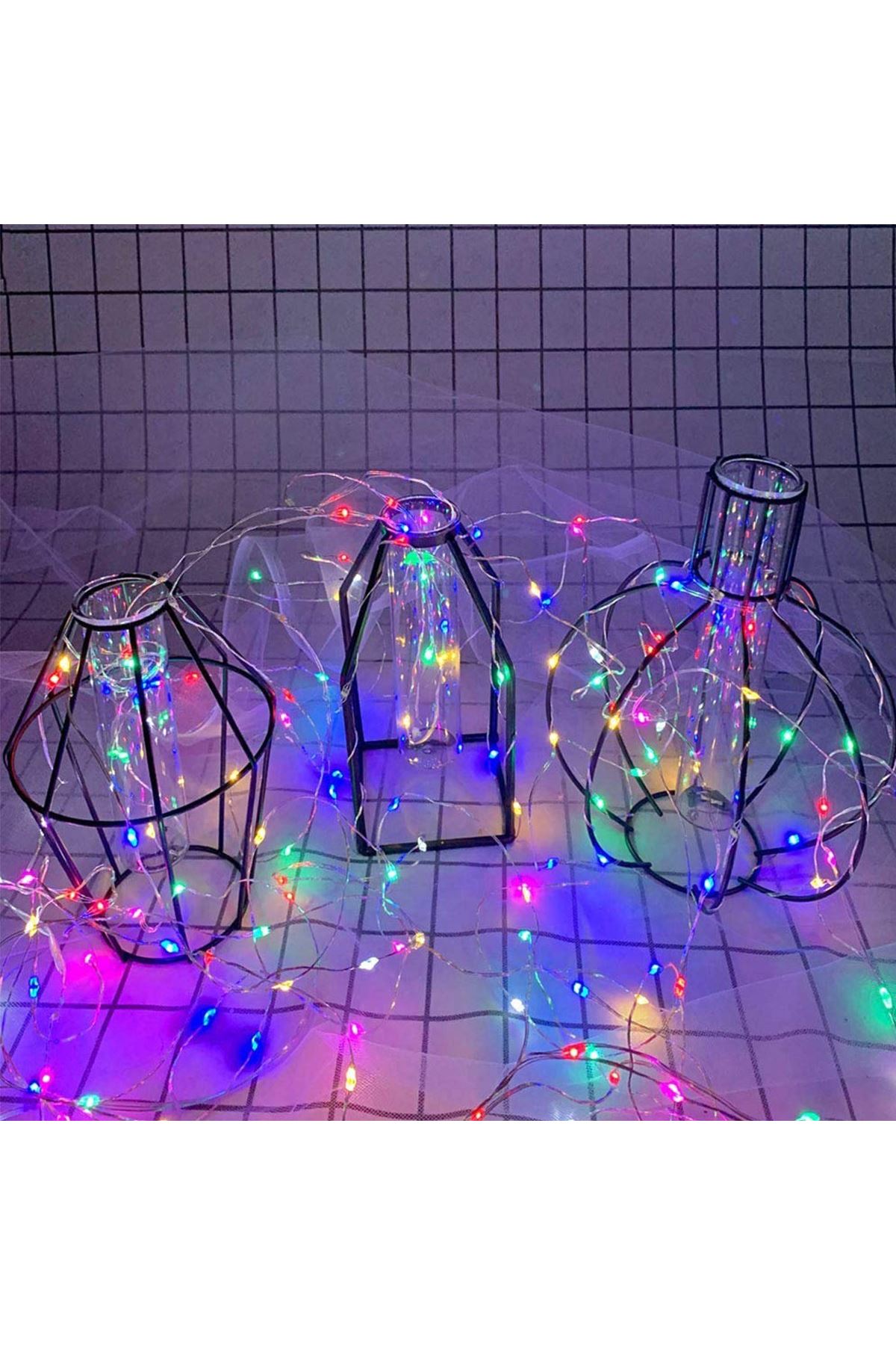 TBL Dekor® Pilli Dekoratif Peri Led Işık 3 Metre (RGB) Gaming Aydınlatma