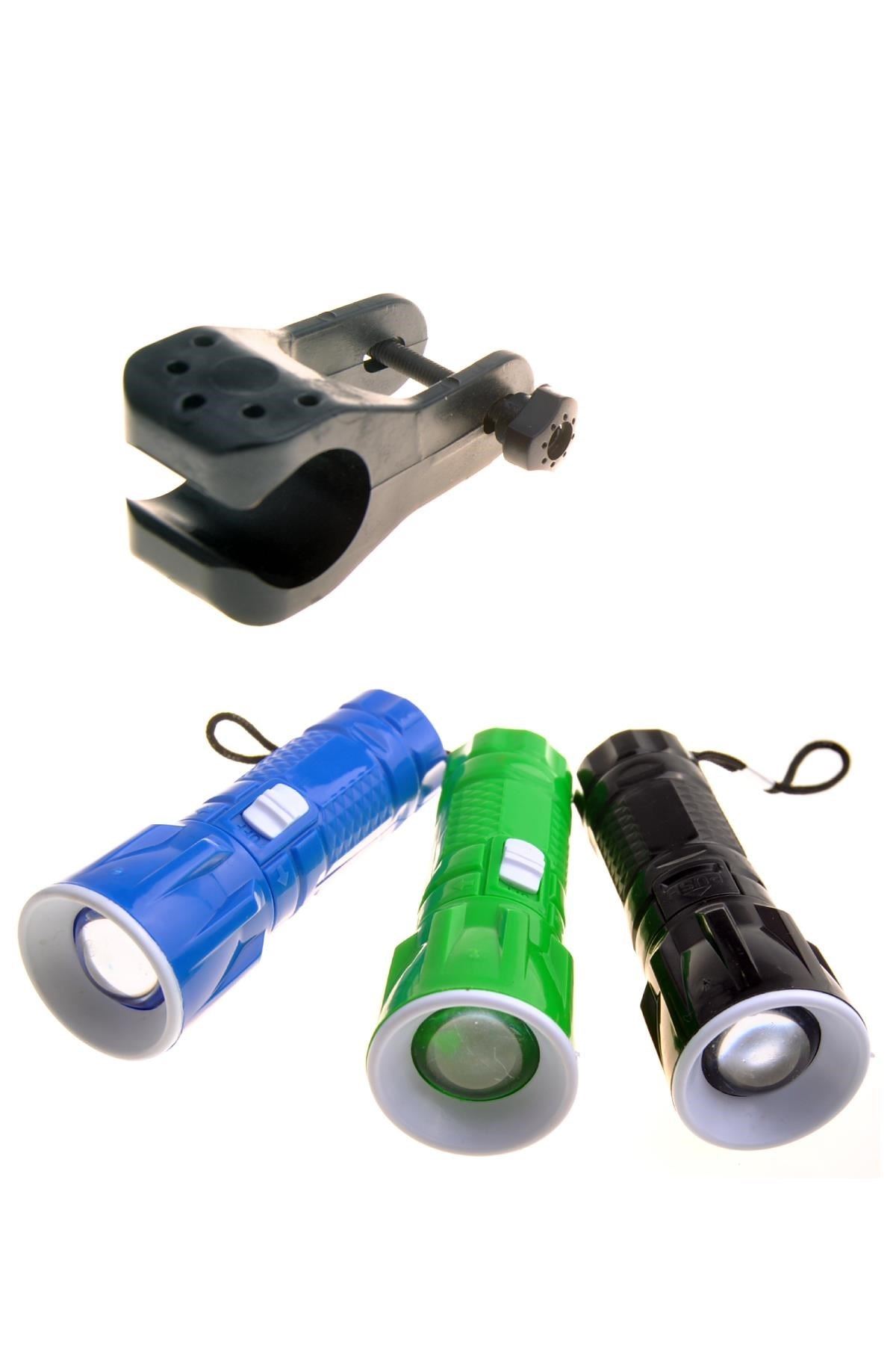 TBL Dekor® Pilli Zoomlu Ledli Bisiklet Ön Farı El Feneri Aydınlatma Lambası