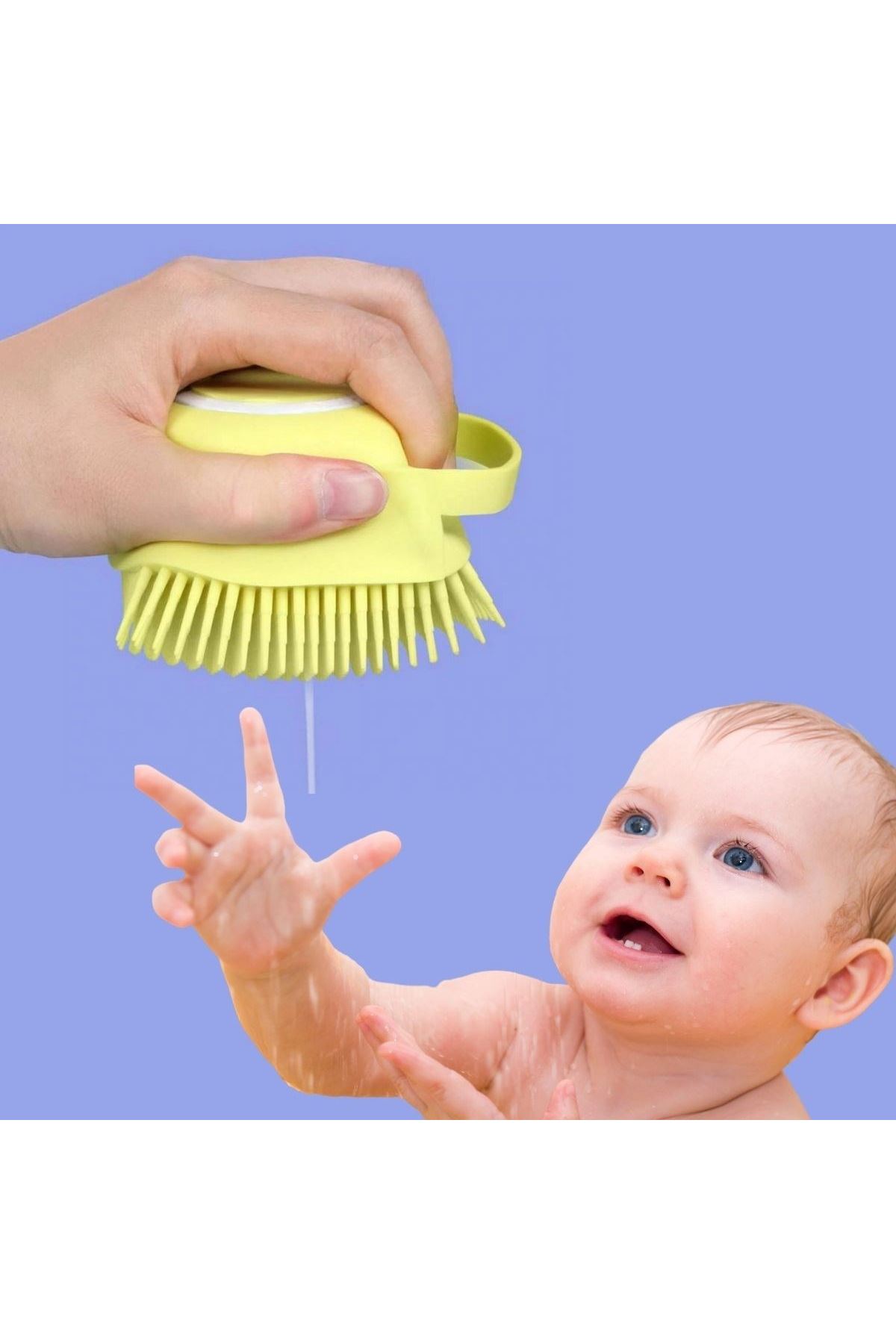 TBL Dekor® Yumuşak Silikon Malzemeli Esnek Jel Hazneli Masaj Fonksiyonlu Etkili Banyo Duş Kese Lifi