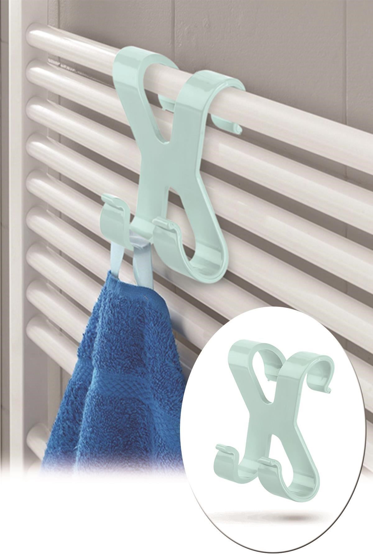 TBL Dekor® Mutfak Banyo Dolap Kapağına Takılan Meta Havlu Askılığı Aparatı