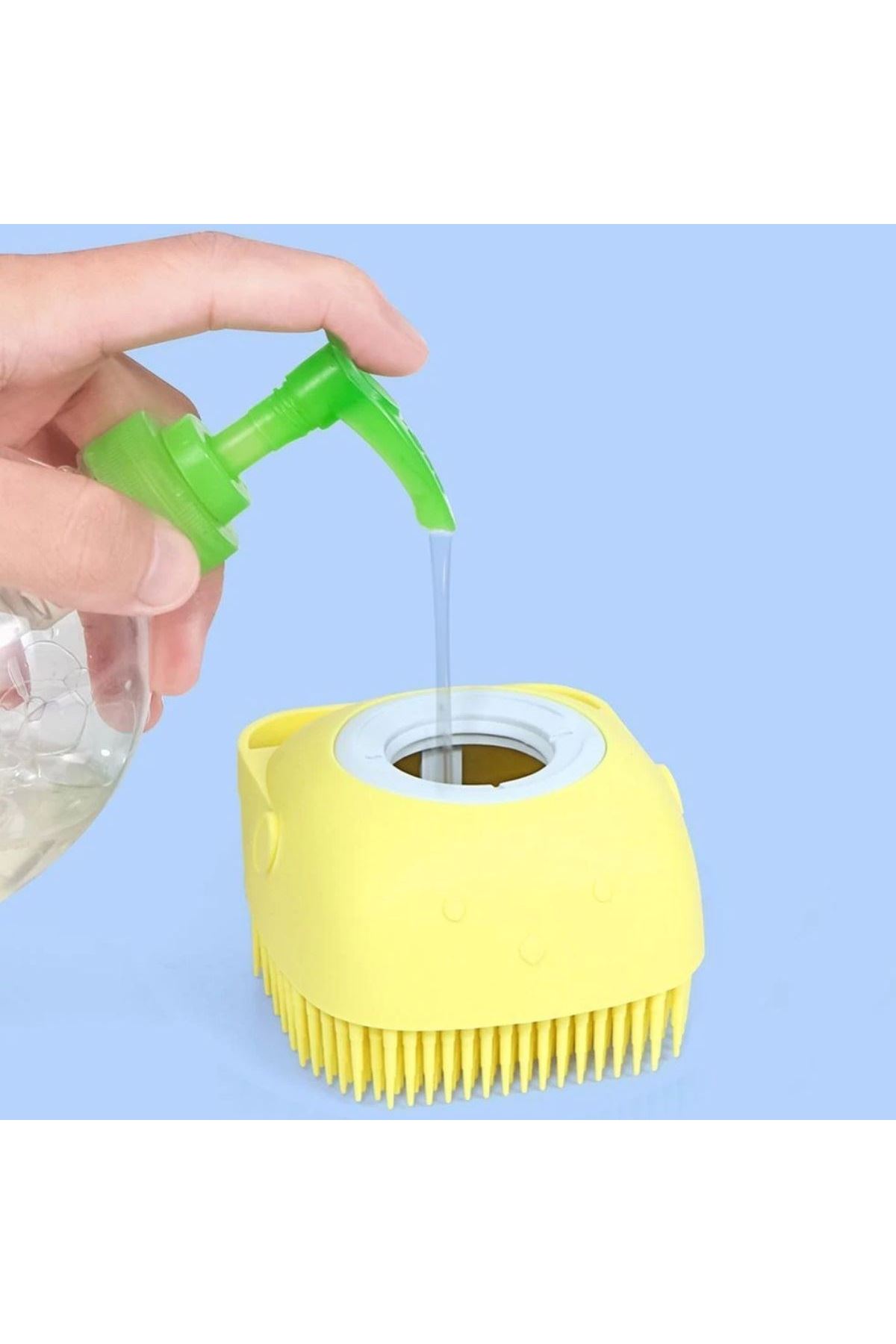 TBL Dekor® Yumuşak Silikon Malzemeli Esnek Jel Hazneli Masaj Fonksiyonlu Etkili Banyo Duş Kese Lifi