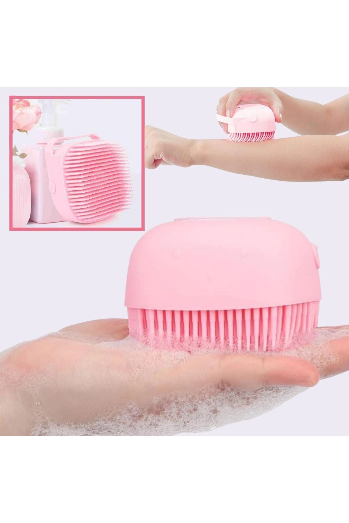 TBL Dekor® Yumuşak Silikon Malzemeli Esnek Jel Hazneli Masaj Fonksiyonlu Etkili Banyo Duş Kese Lifi