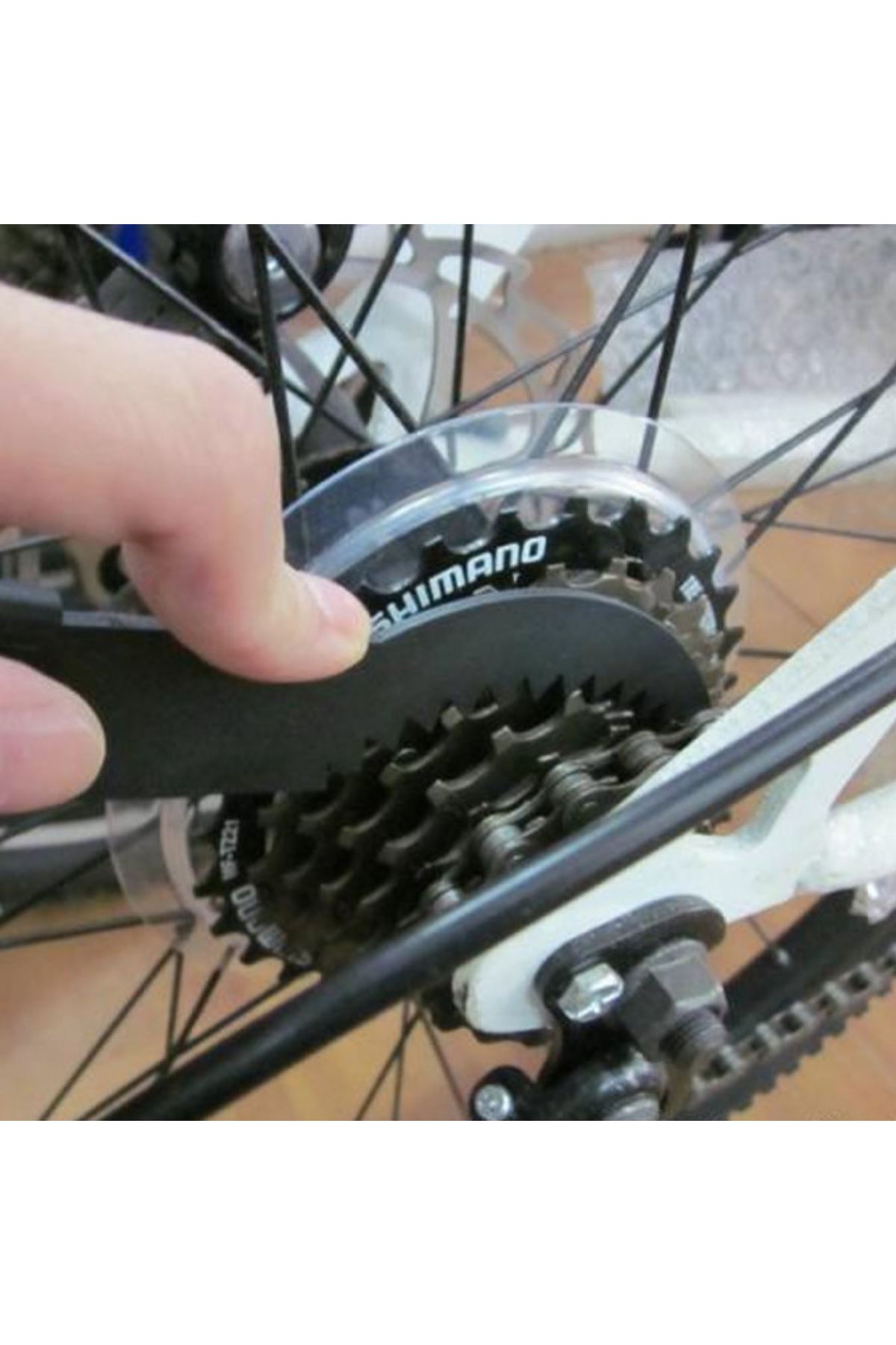 TBL Dekor® Bisiklet Zincir Dişlisi Koruyucu Pas Sökücü Temizleme Fırçası Aparatı Bakım Seti 4 Parça