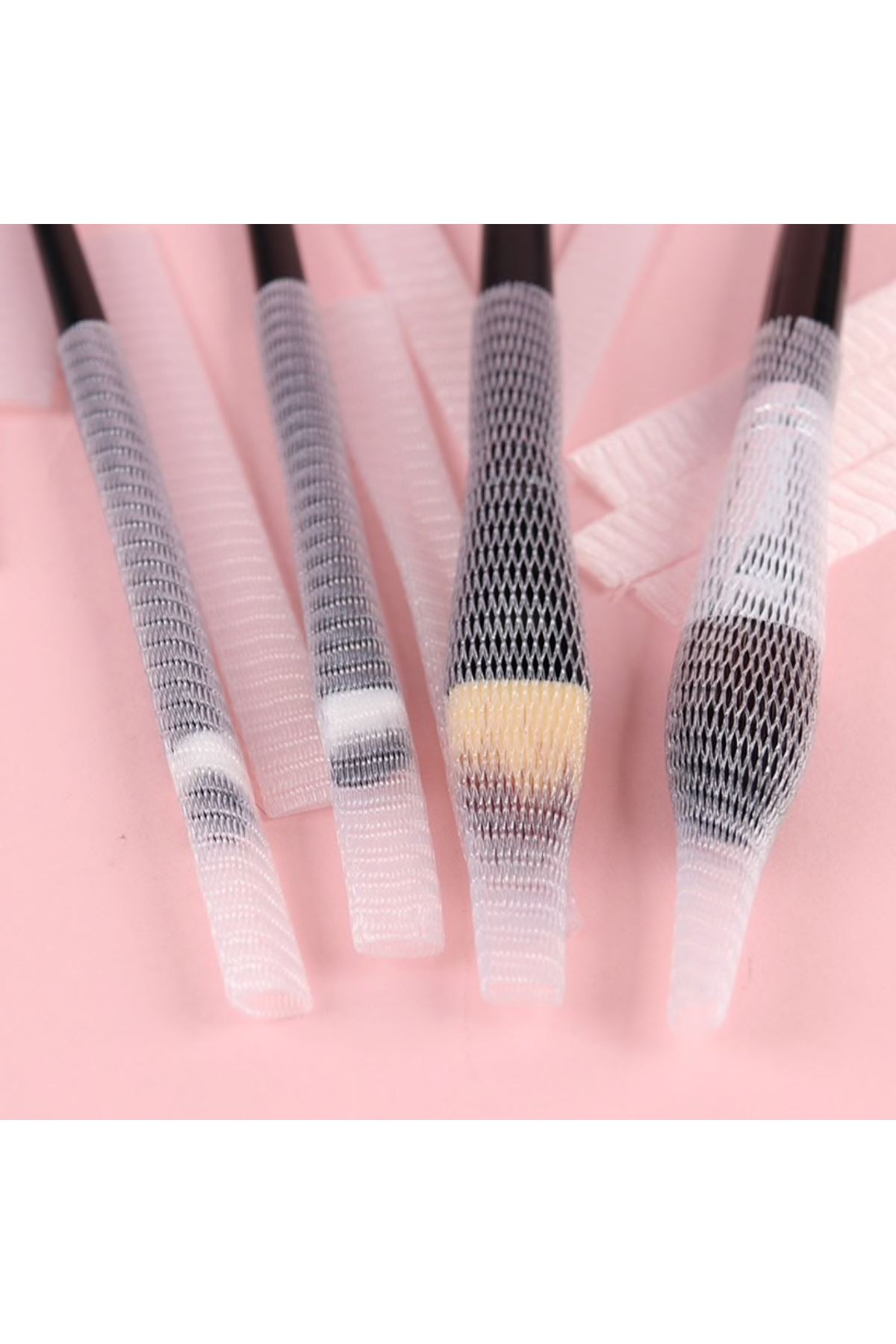 TBL Dekor® Makyaj Far Allık Kontür Eyeliner Fırça Malzemeleri Ürünleri Koruyucu File Kapak Örgü Kılıf S