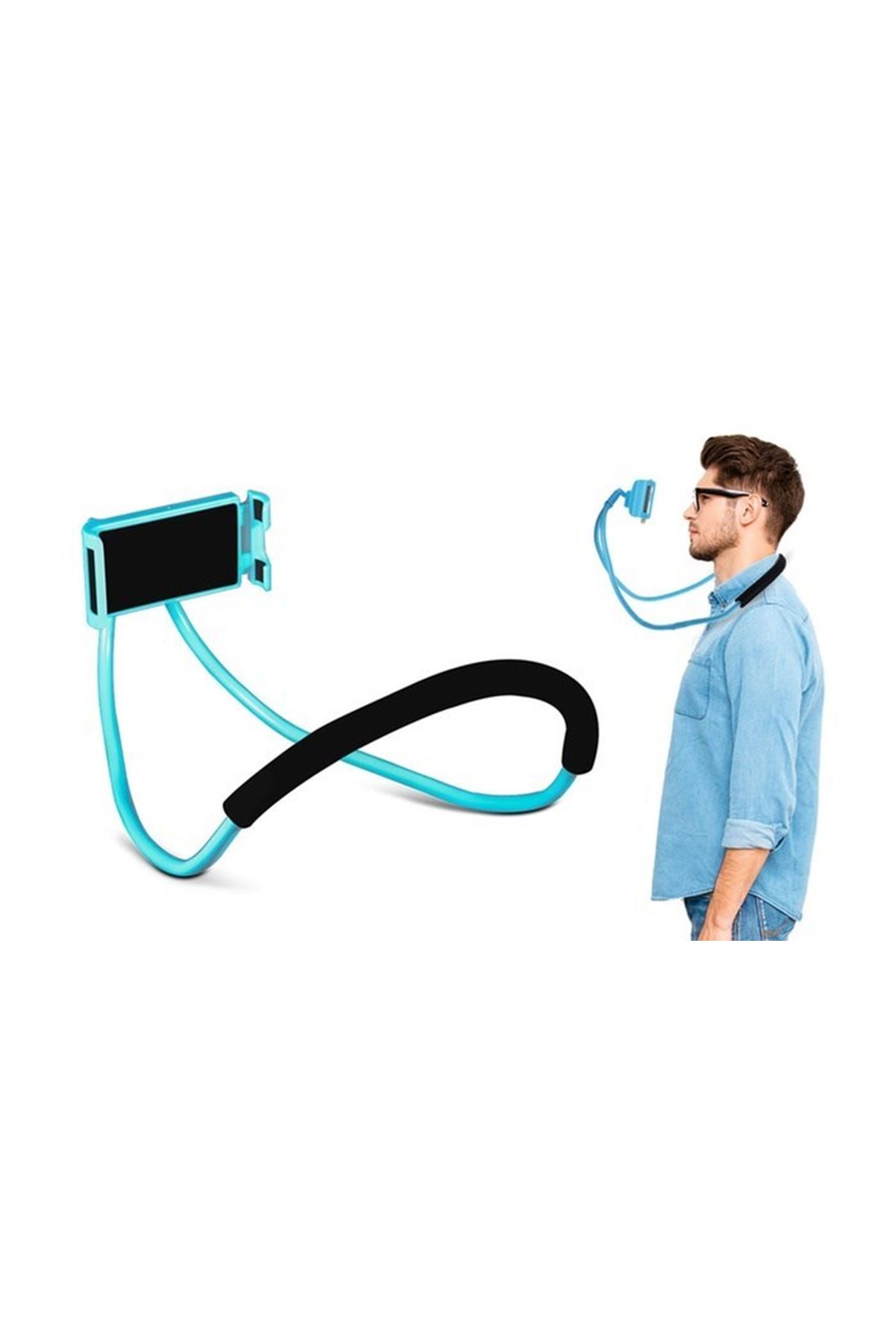 TBL Dekor® Boyuna Asılan Ergonomik 360 Derece Cep Telefonu Tutucu Stand