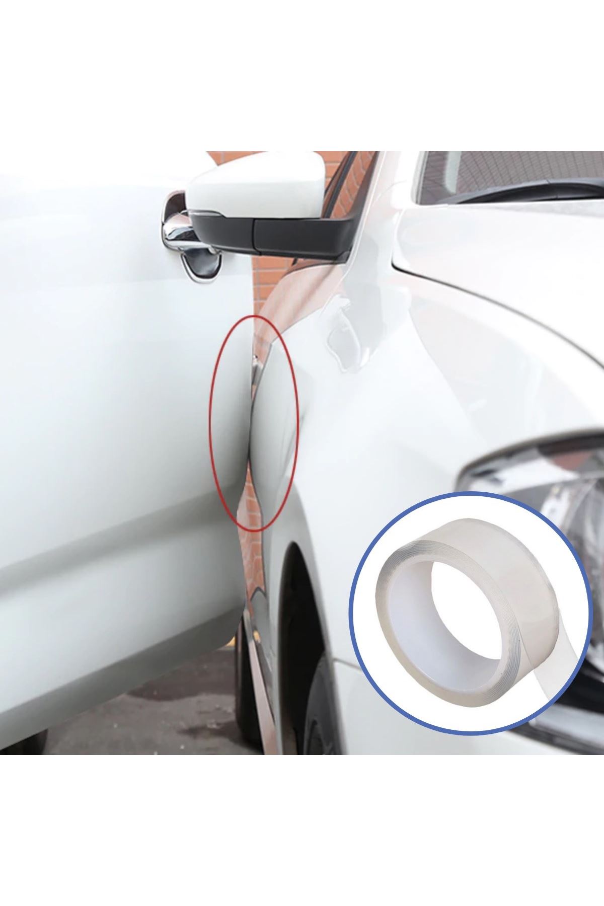 TBL Dekor® Şeffaf Su Geçirmeyen  Dayanıklı Kolay Yapışan Çizilmeye Dayanıklı Oto Darbe Koruyucu Bant