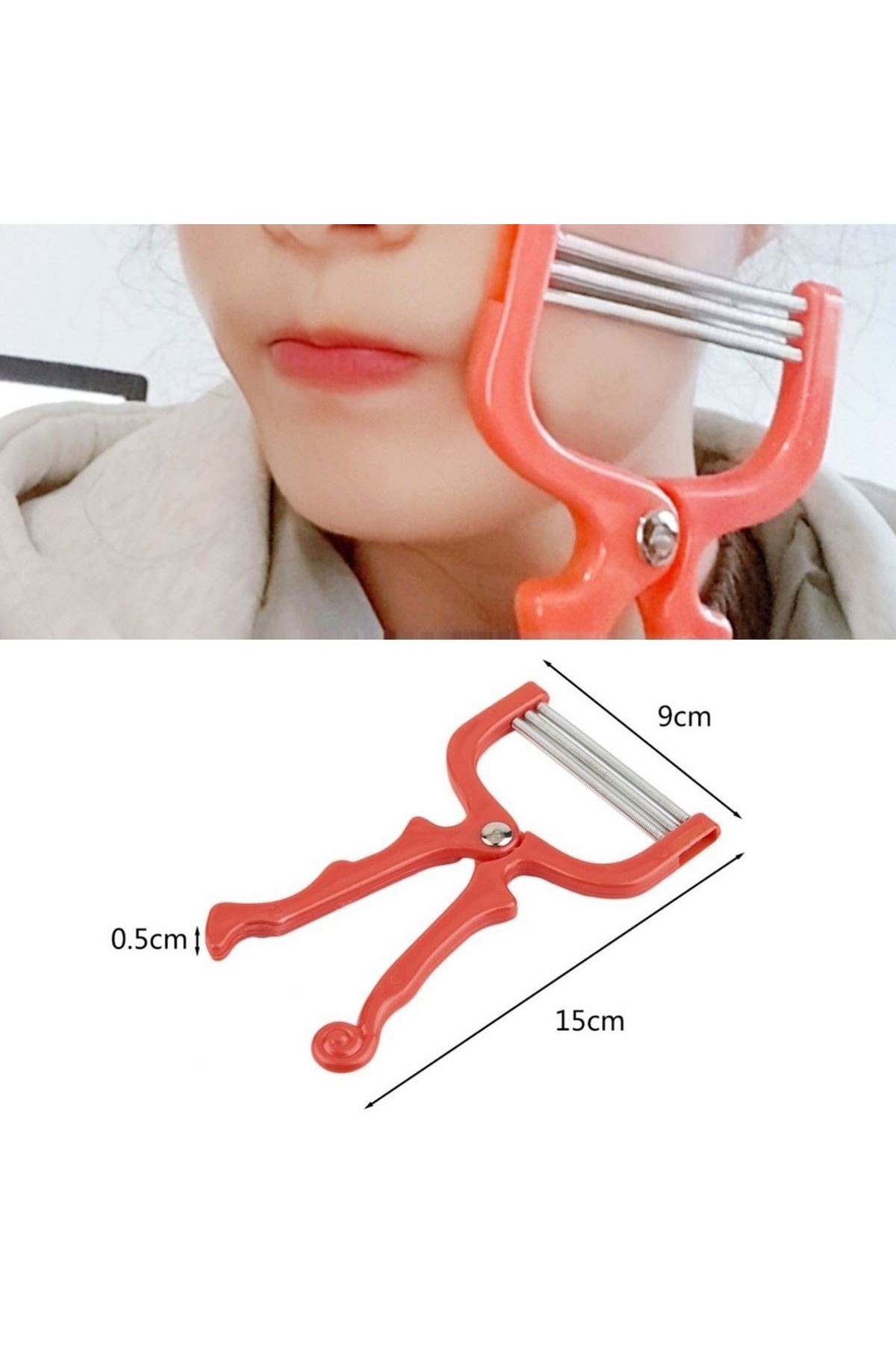 TBL Dekor® Kaş Bıyık Yüz Tüy Alma Aleti Yaylı Yüz Epilasyon Aleti