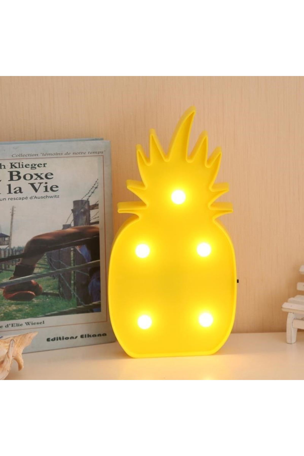 TBL Dekor® Ananas Şeklinde Ledli Dekoratif Eğlenceli Çocuk Gece Lambası