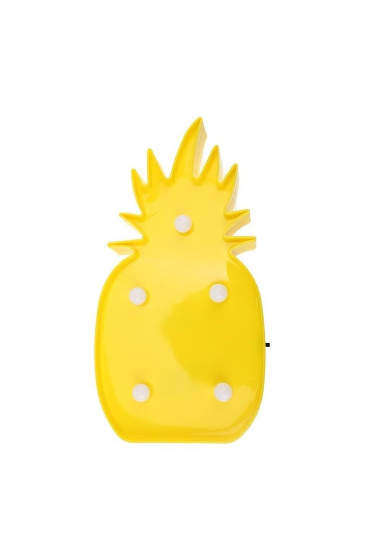 TBL Dekor® Ananas Şeklinde Ledli Dekoratif Eğlenceli Çocuk Gece Lambası