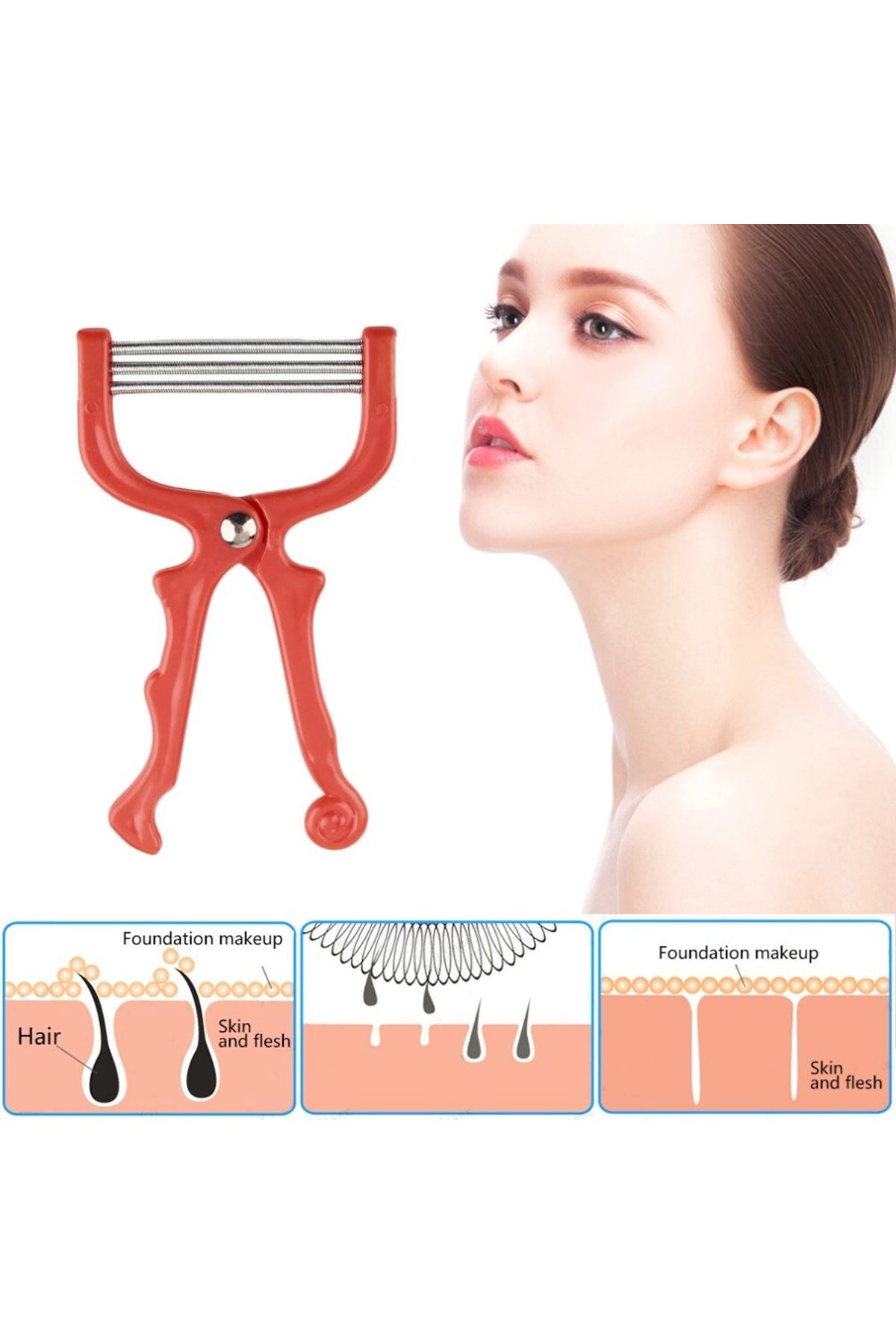 TBL Dekor® Kaş Bıyık Yüz Tüy Alma Aleti Yaylı Yüz Epilasyon Aleti