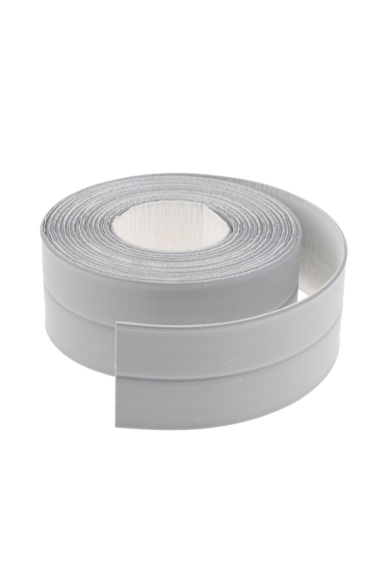 TBL Dekor® Gri Su Sızdırmaz  Banyo Mutfak Lavabo Küvet İzolasyon Şerit Bant
