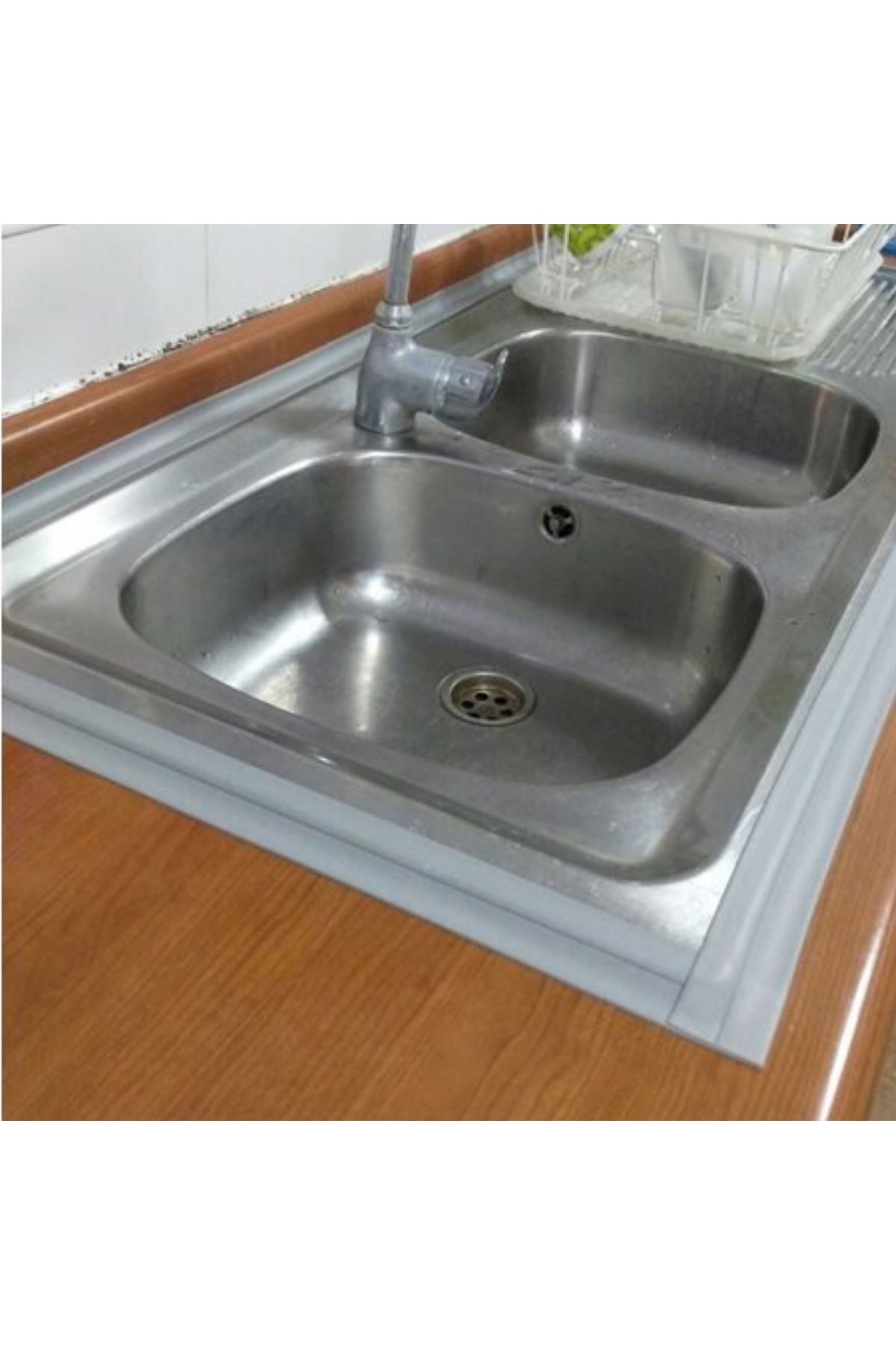 TBL Dekor® Gri Su Sızdırmaz  Banyo Mutfak Lavabo Küvet İzolasyon Şerit Bant