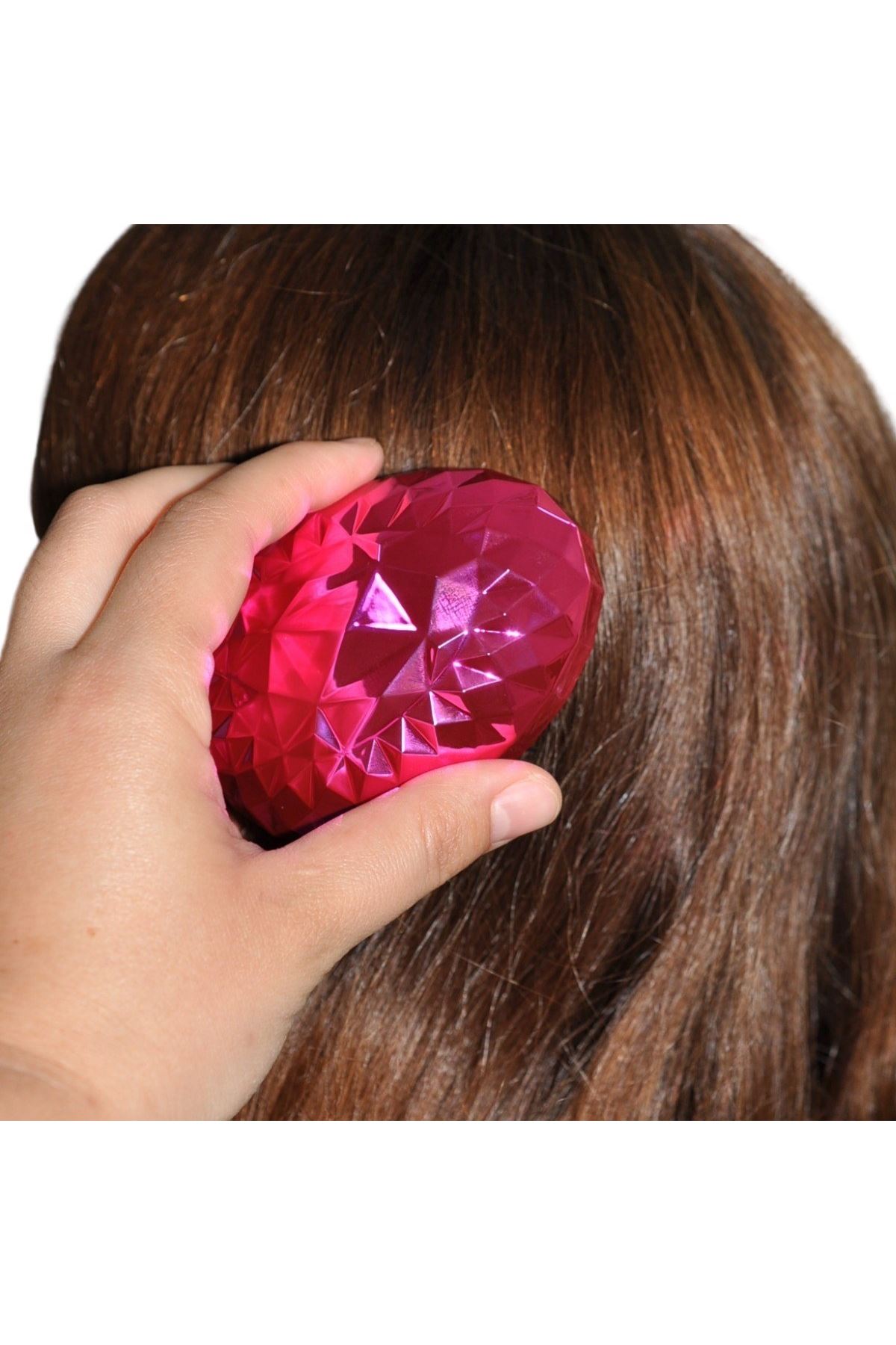 TBL Dekor® Neon Pembe Düzleştirici Tarak Geniş AralıklıHer Saç Tipine Uygun Fırçalı Saç Düzleştirici