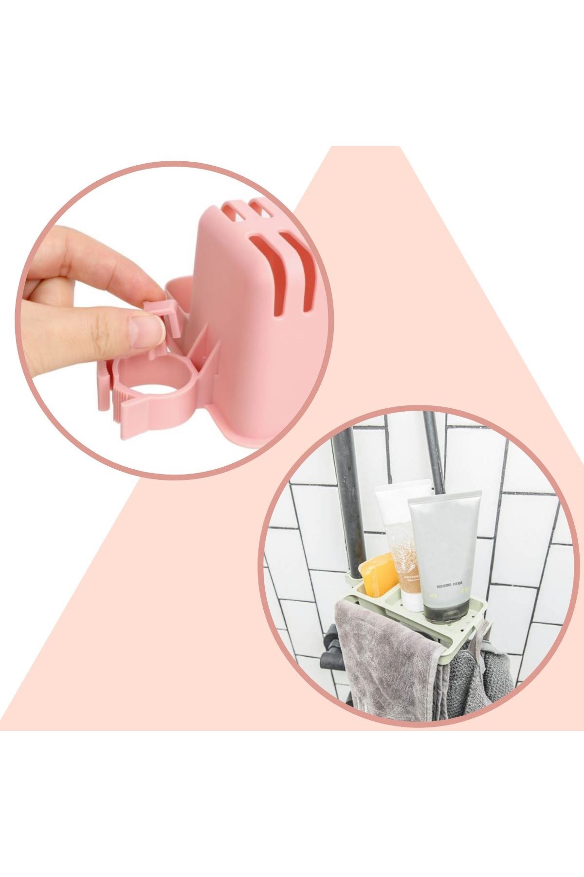 TBL Dekor® Musluğa Takılan Sünger Havlu Askılı Sabun Hazneli mutfak Banyo Lavabo Düzenleyici Organizer