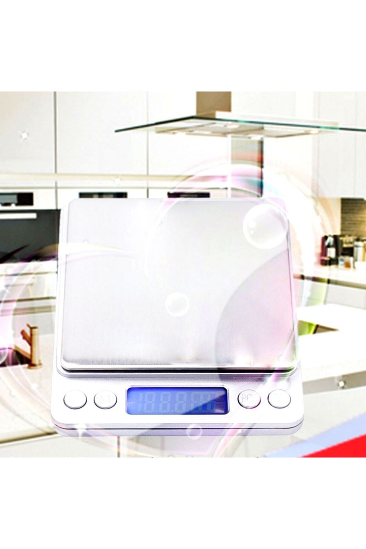 TBL Dekor® Elektronik 3 kg Kapasiteli Dijital Hassas Kantar Mutfak Tartısı Terazi