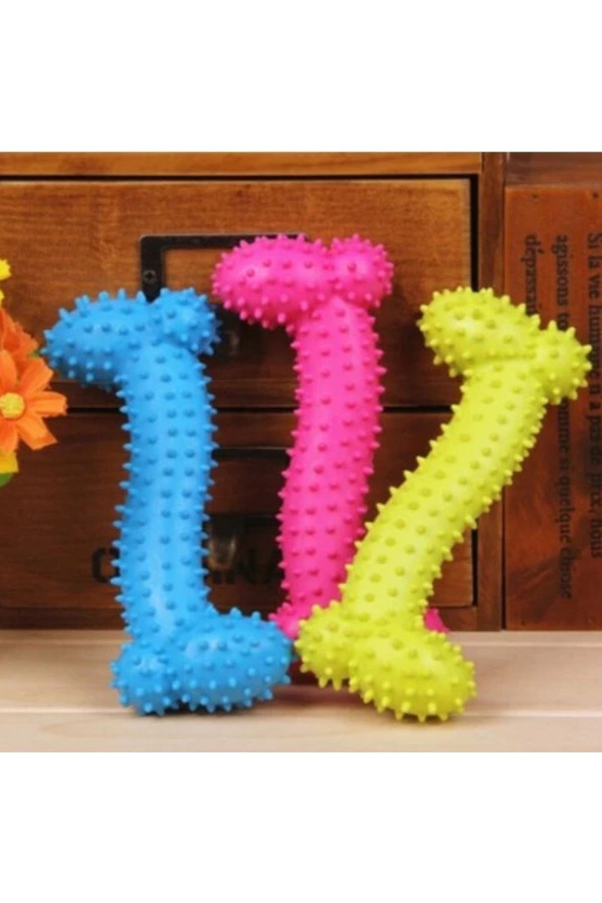 TBL Dekor® Tiny Kemik Oyuncağı Tırtıklı Yüzey Küçük Kemik Plastik Köpek Oyuncağı