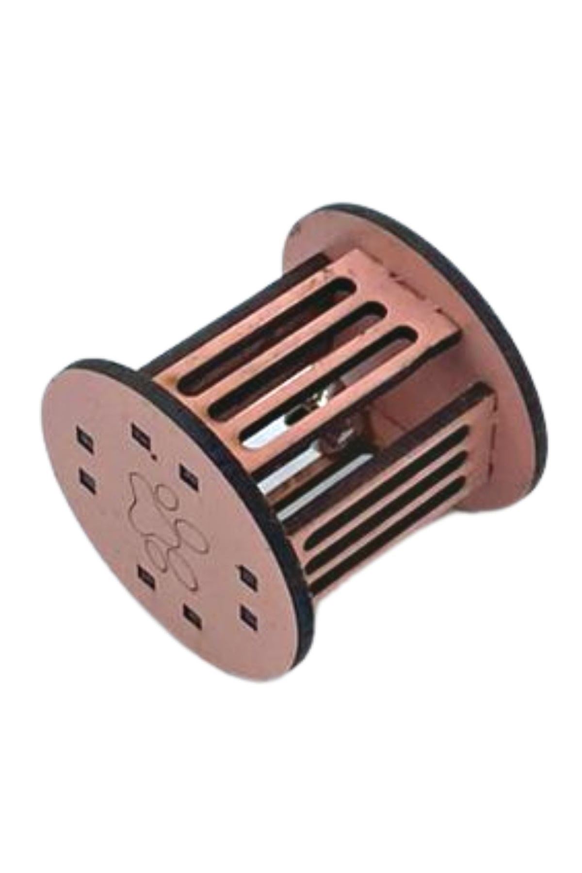 TBL Dekor®  Mini Silindir Eğlenceli Renkli Sağlam Küçük Pati İzi Şekilli Kedi Oyuncağı