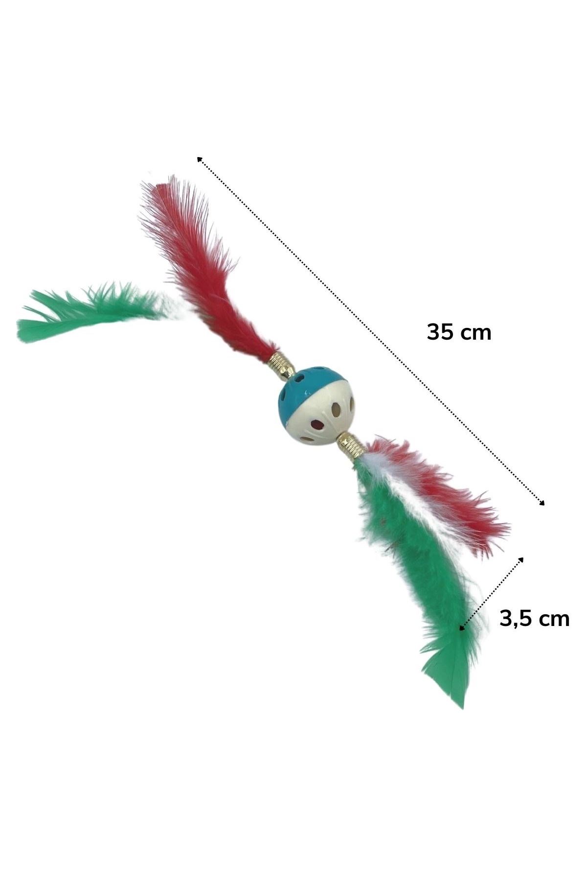 TBL Dekor®Tüylü PüsküllüKedi OyuncağıDikkat Çekici Renkli Sevimli Evcil Hayvan Oyuncağı