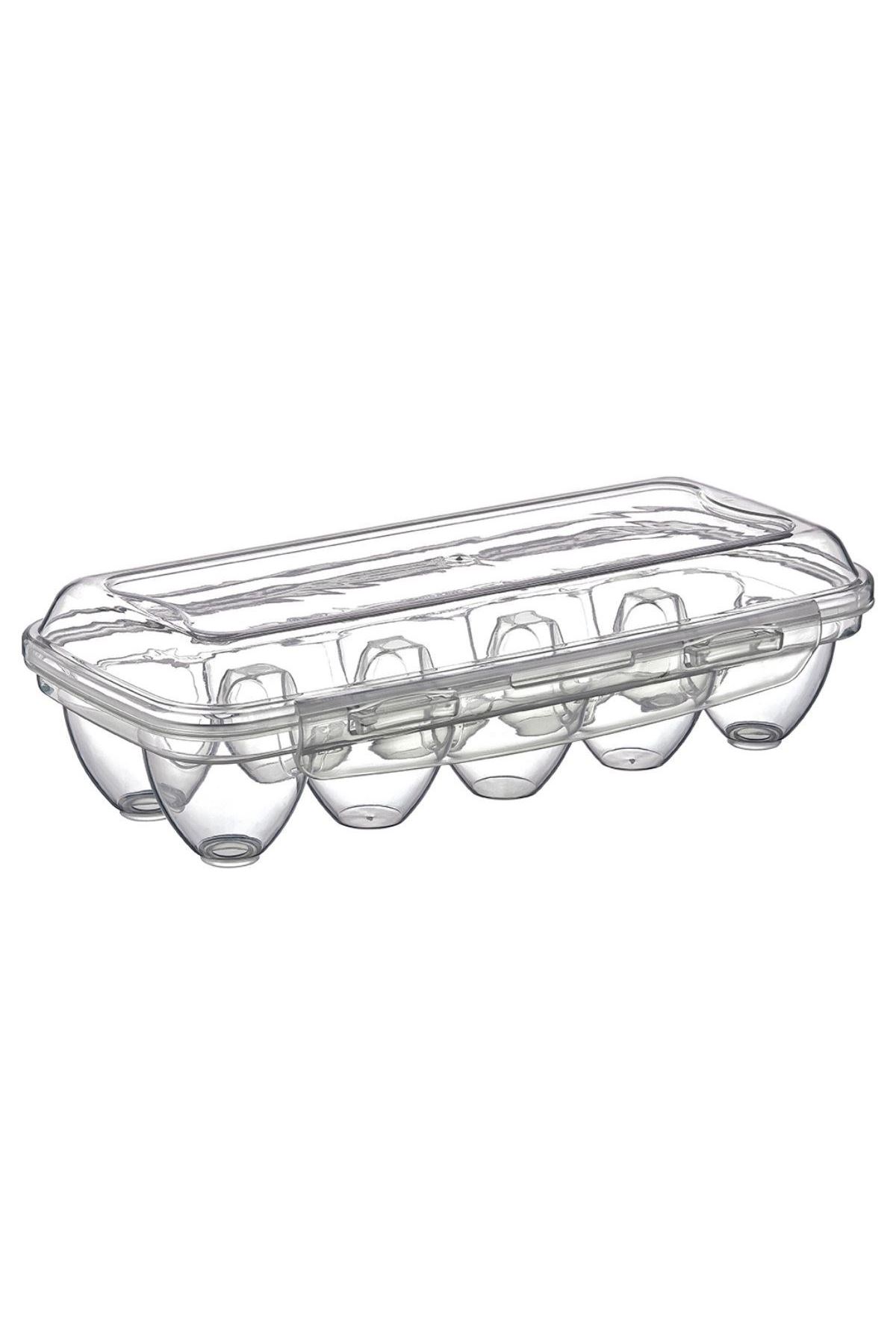 TBL Dekor® 10 Bölmeli Kilitli Kapaklı Yumurtalık Saklama Kutusu YU110