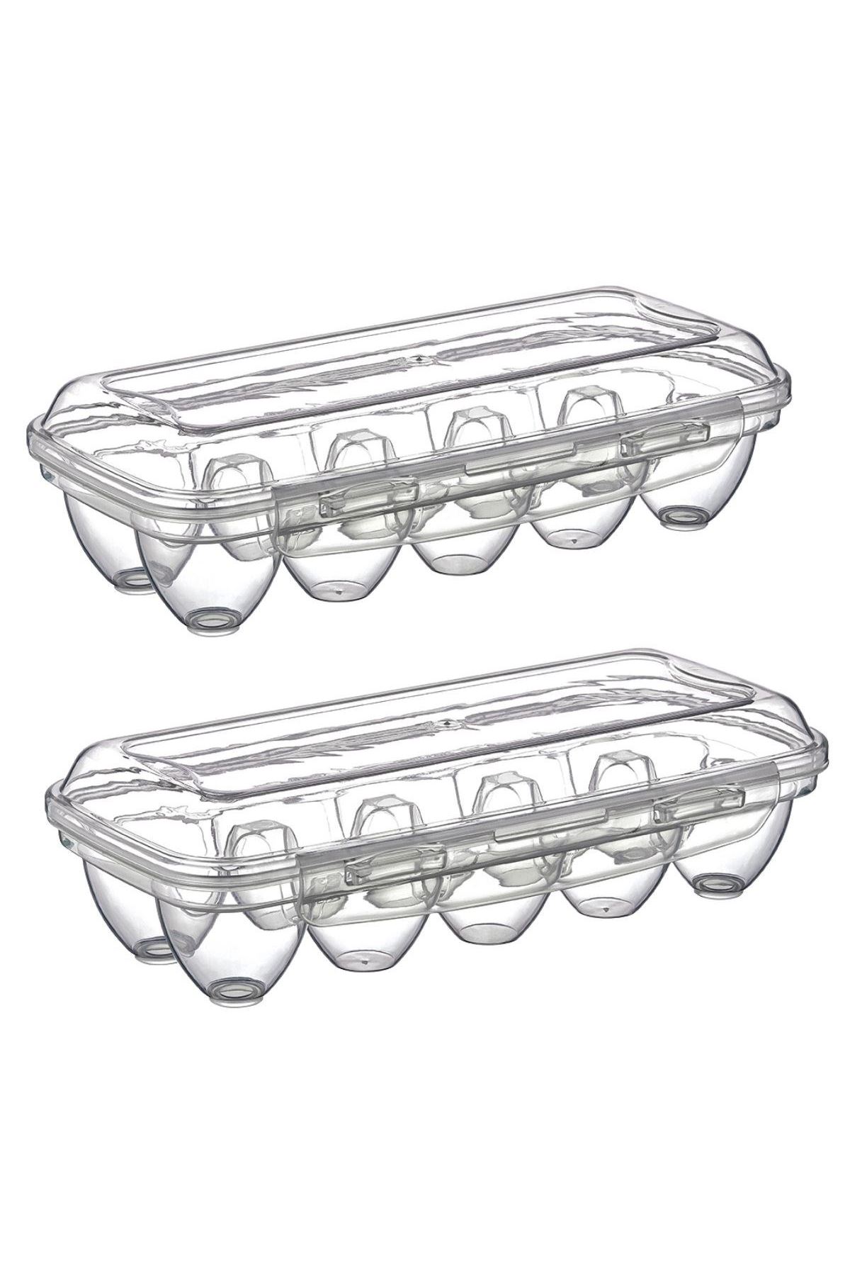 TBL Dekor® 10 Bölmeli Kilitli Kapaklı Yumurtalık Saklama Kutusu YU110