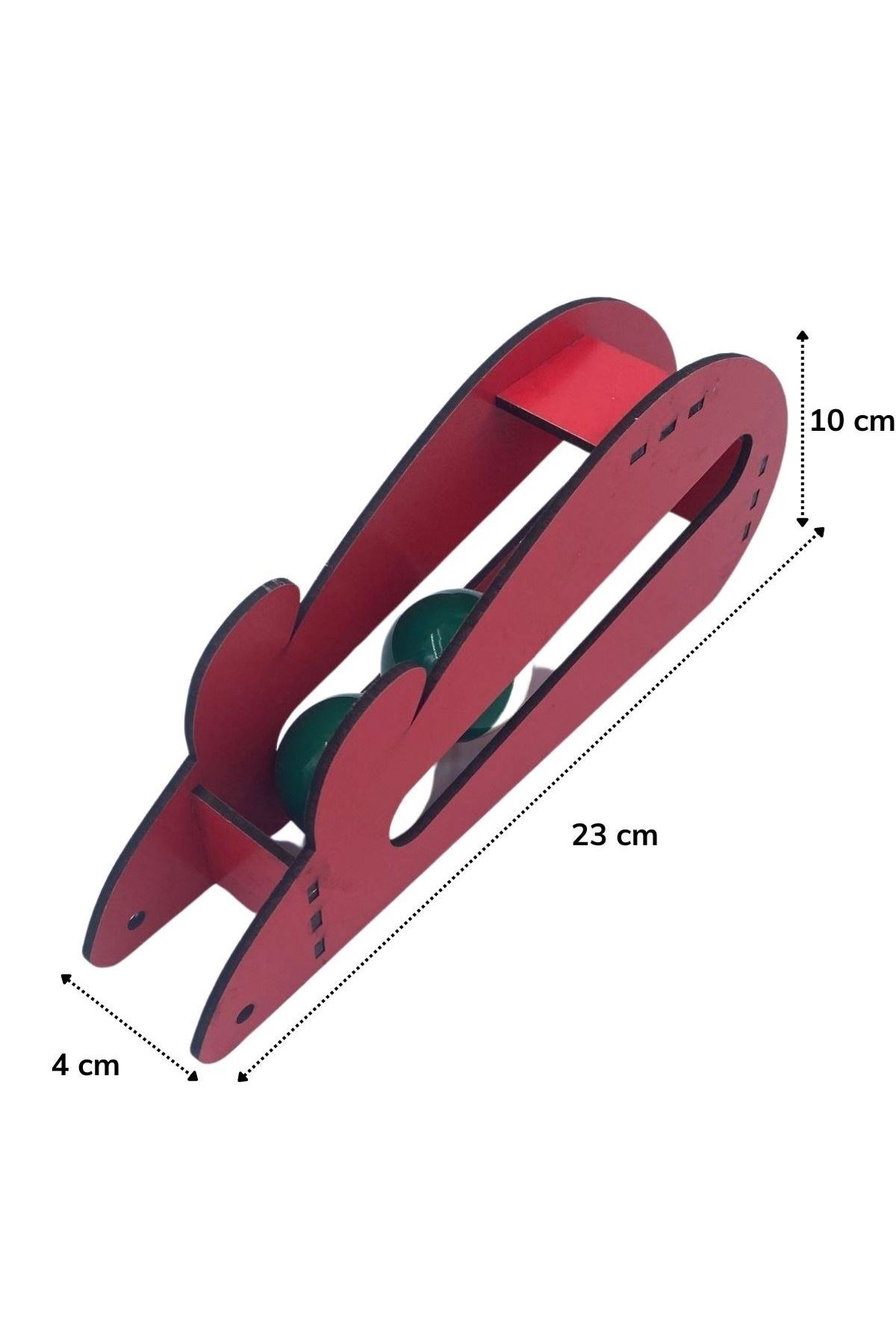 TBL Dekor®  Fare Kedi Oyunu Ahşap 2 Toplu Kedi Oyuncağı Tahta Kedi Oyunu Tahta Fare Ve Toplu Oyuncak