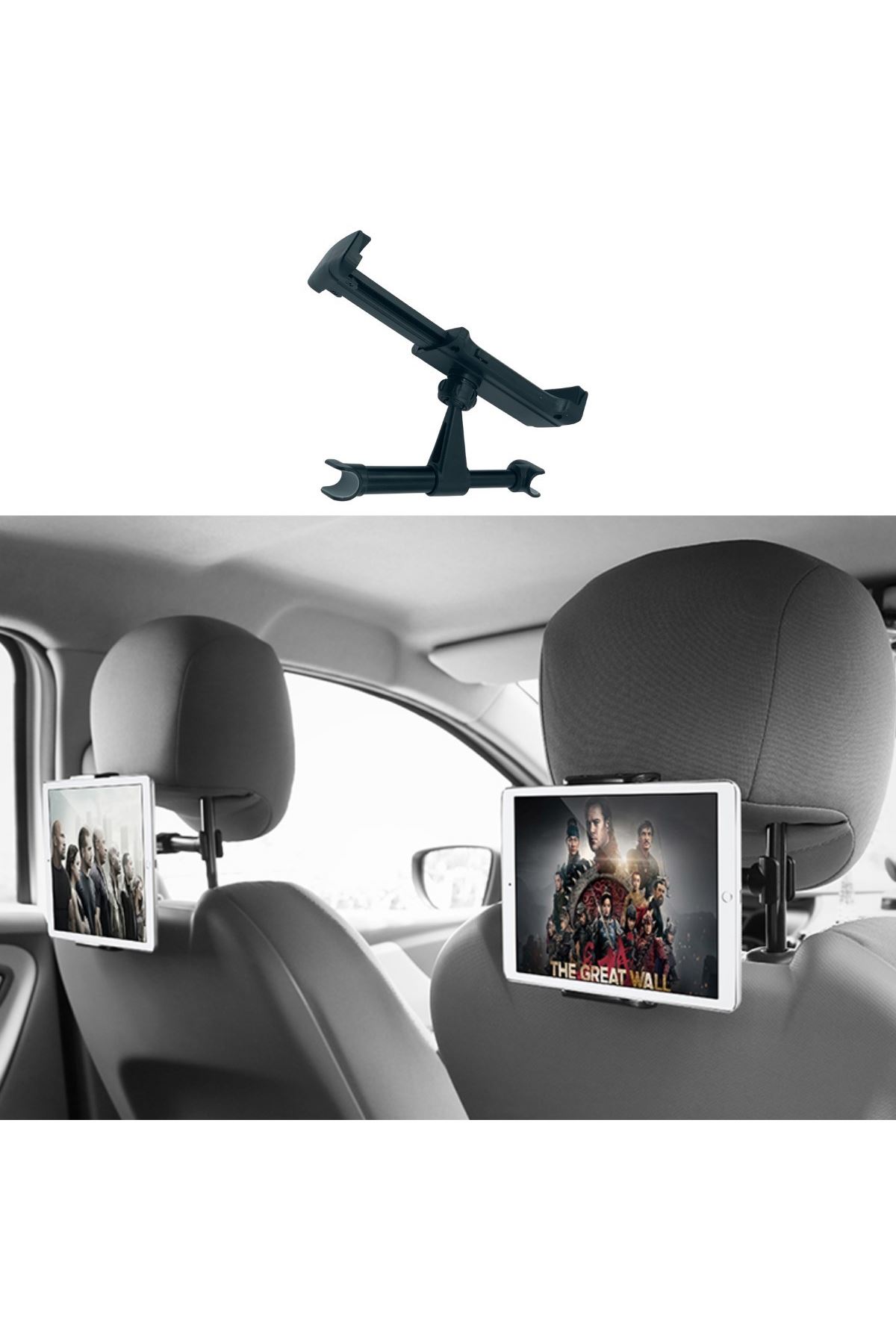 TBL Dekor® Oto Koltuk Arkası Telefon Tablet Tutucu Ayarlanabilir 360 Derece Dönebilen Pratik Stand