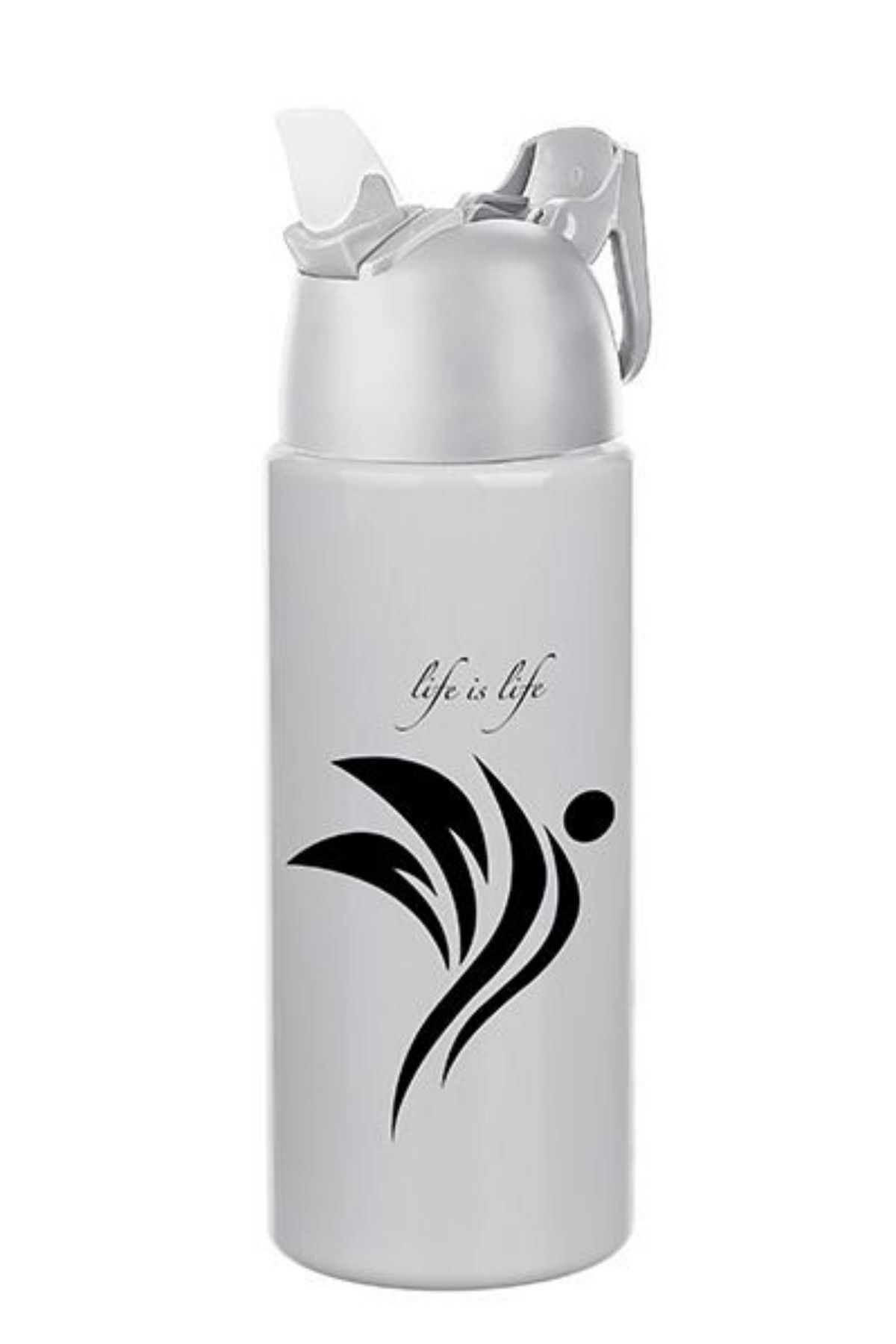 TBL Dekor® Kilitlenebilen Matara Güvenlikli Suluk Sporcu Matarası Spor Su Şişesi İçecek Şişesi 700ml