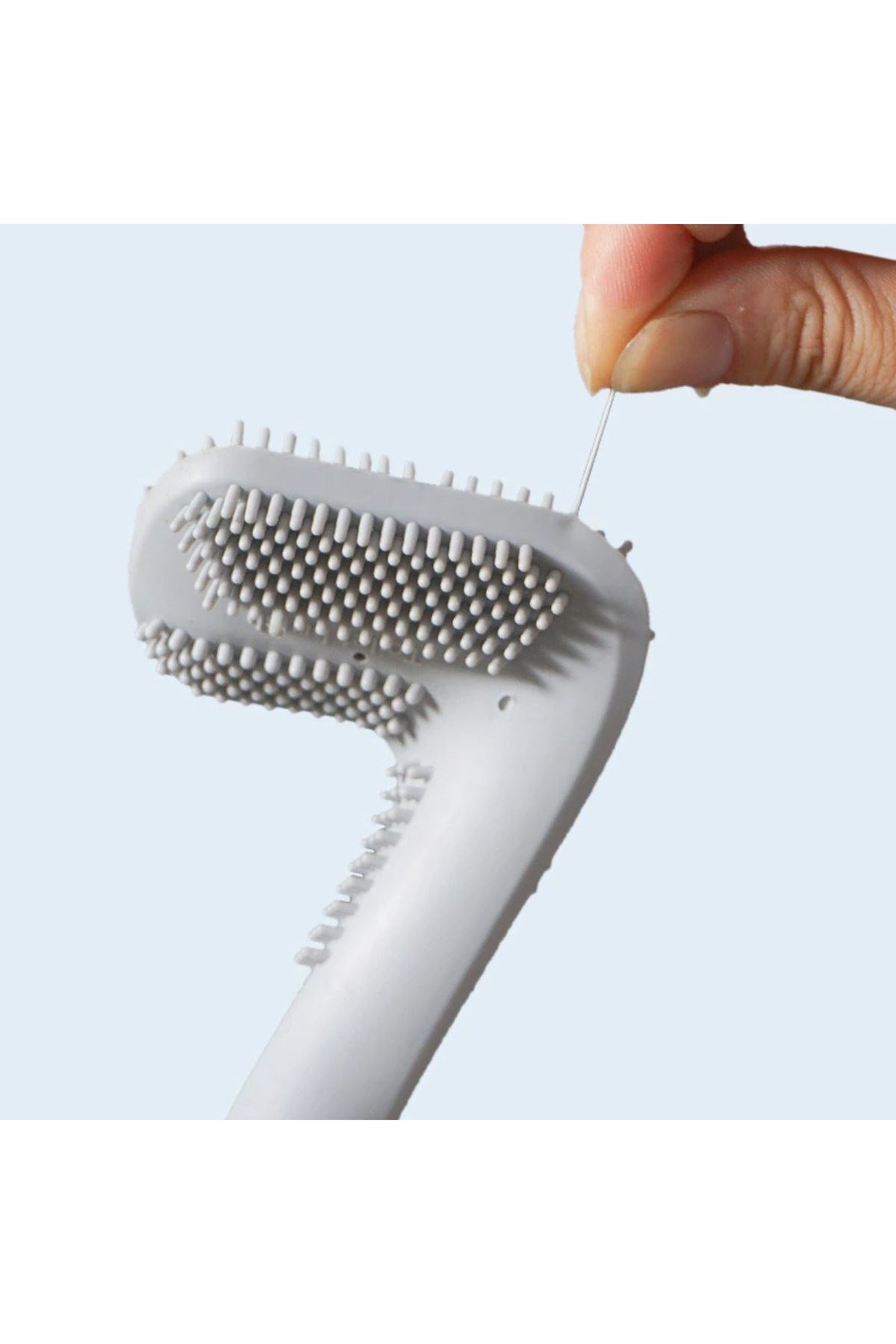 TBL Dekor® Golf Tasarımlı Silikon WC Klozet Mutfak Temizlik Fırçası Kanca Hediyeli