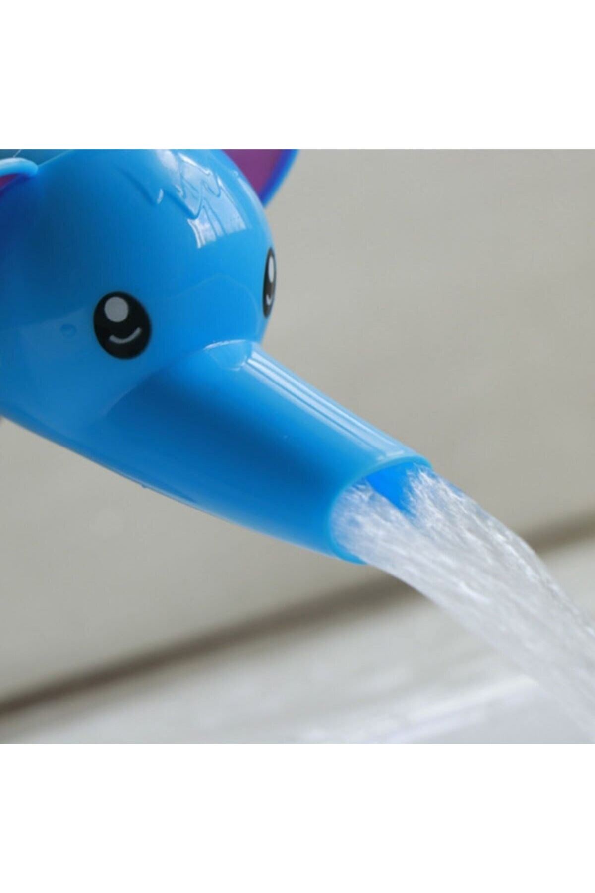 TBL Dekor® Çocuklar İçin Eğitici ve Güvenli Musluk Uzatıcı Genişletici Başlık Aparatı Fil Figürlü