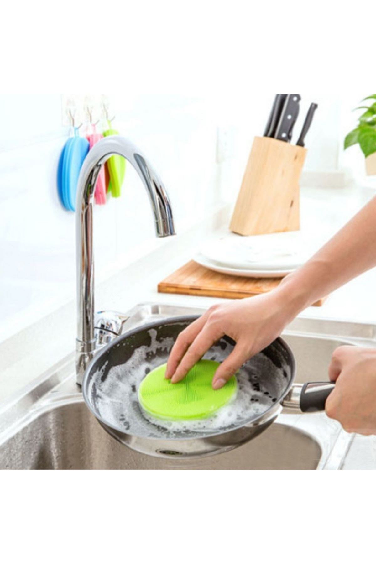 TBL Dekor® 2'li Kir Tutmaz Tırtıklı Yüzey Bulaşık Yıkama Pedi