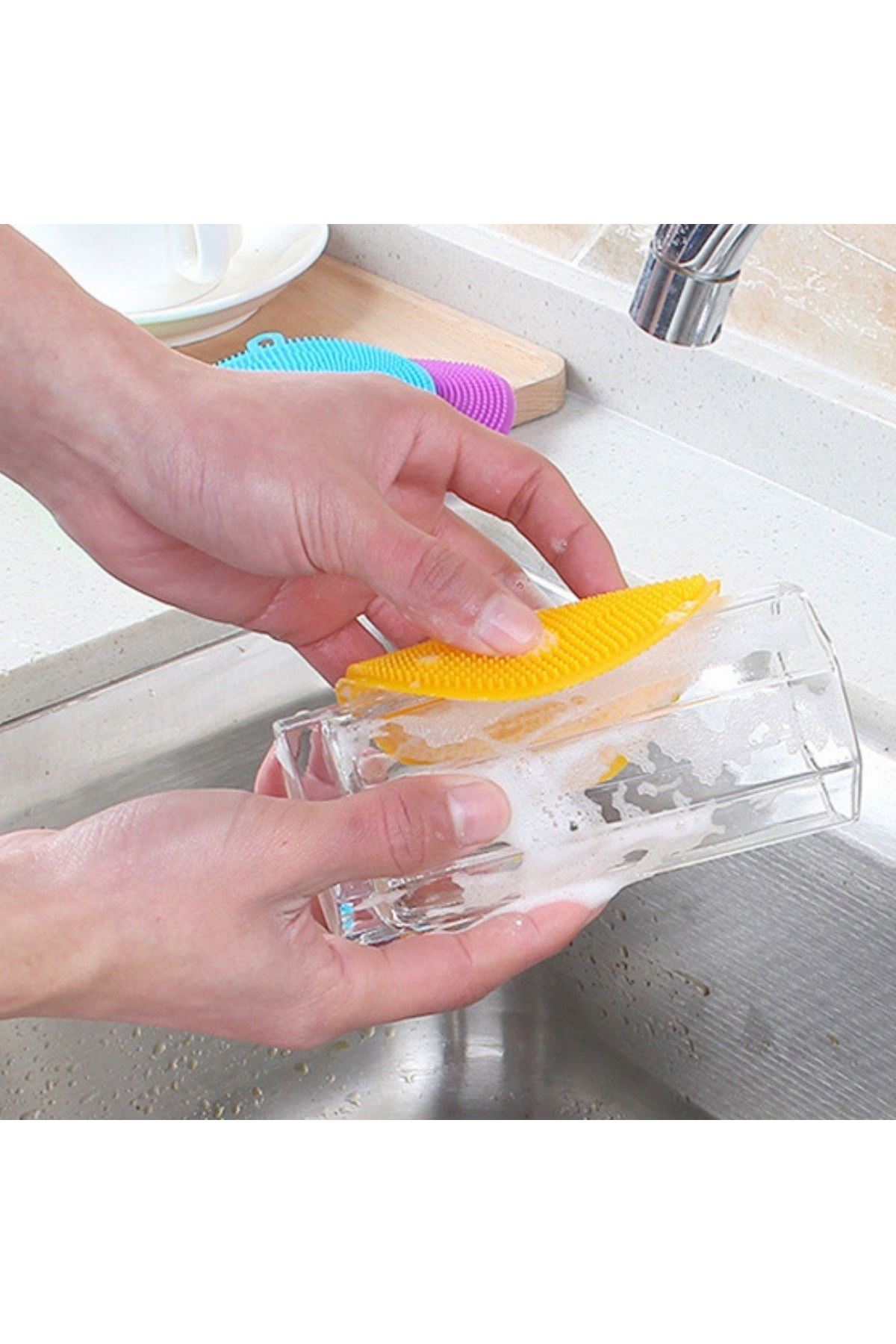 TBL Dekor® 2'li Kir Tutmaz Tırtıklı Yüzey Bulaşık Yıkama Pedi