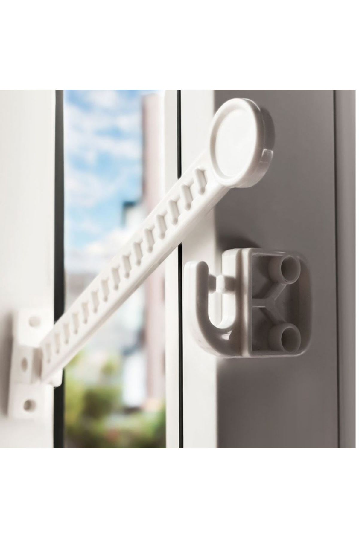 TBL Dekor® Bebek Çocuk Evcil Hayvan Güvenlik Ayarlanabilir Koruyucu Pencere Havalandırma Kilidi