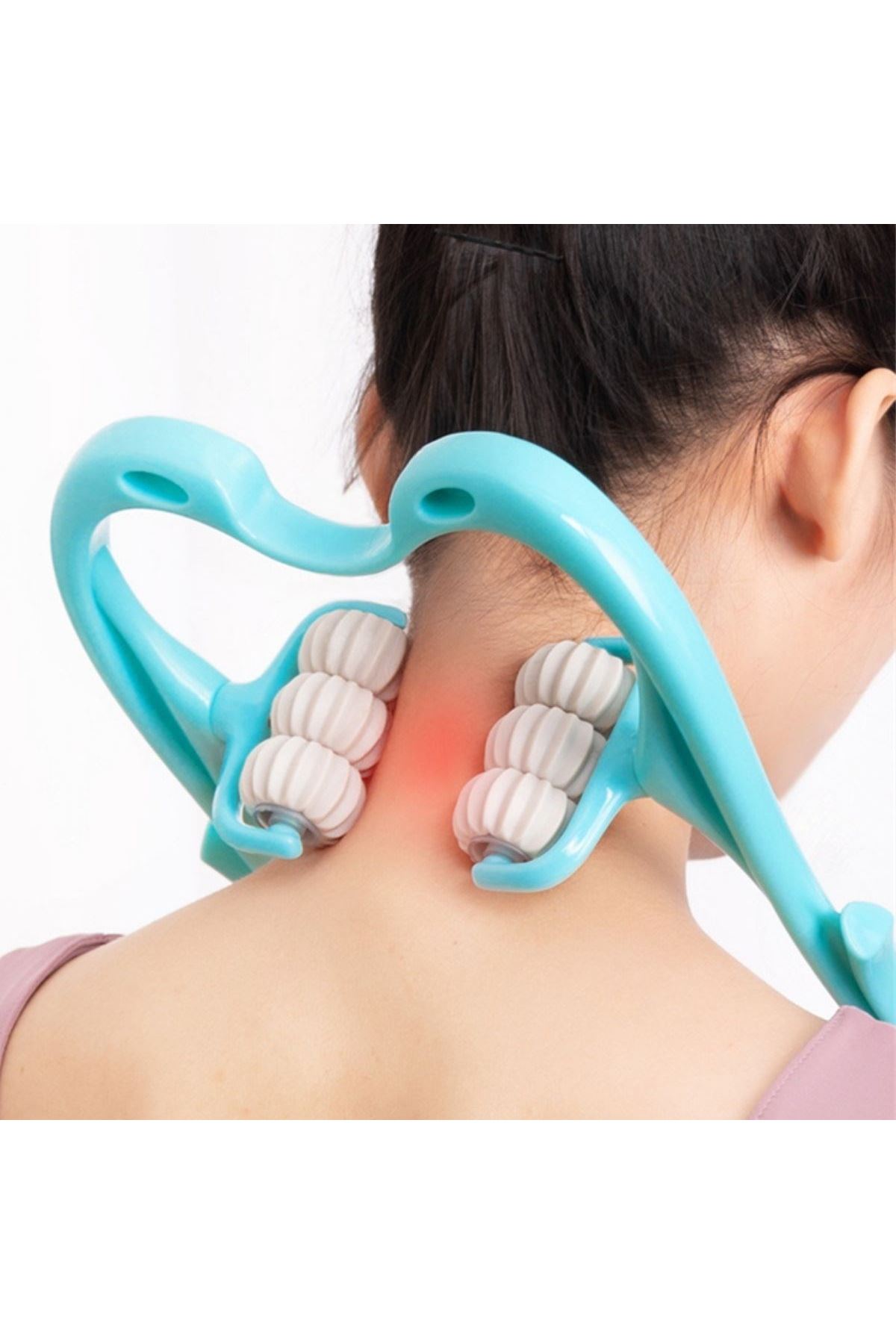 TBL Dekor® Çok Fonksiyonlu Manuel Altı Tekerlekli Boyun Masaj Aleti