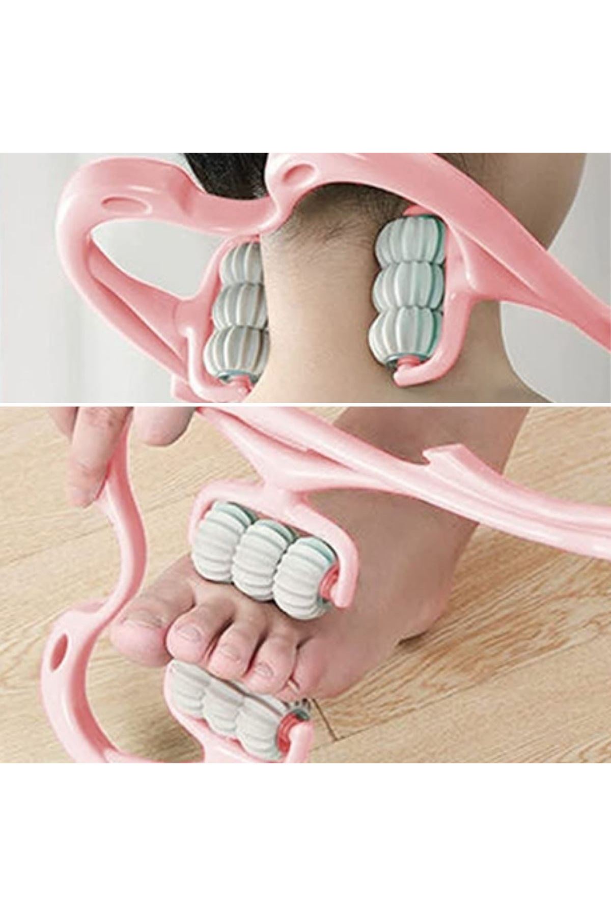 TBL Dekor® Çok Fonksiyonlu Manuel Altı Tekerlekli Boyun Masaj Aleti