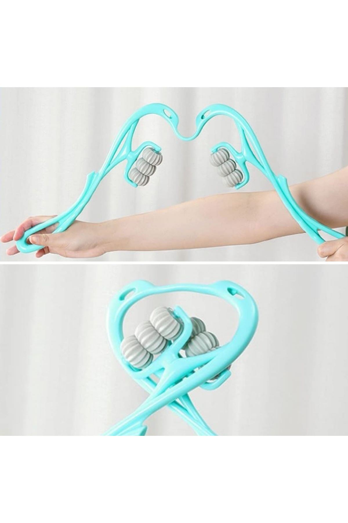 TBL Dekor® Çok Fonksiyonlu Manuel Altı Tekerlekli Boyun Masaj Aleti