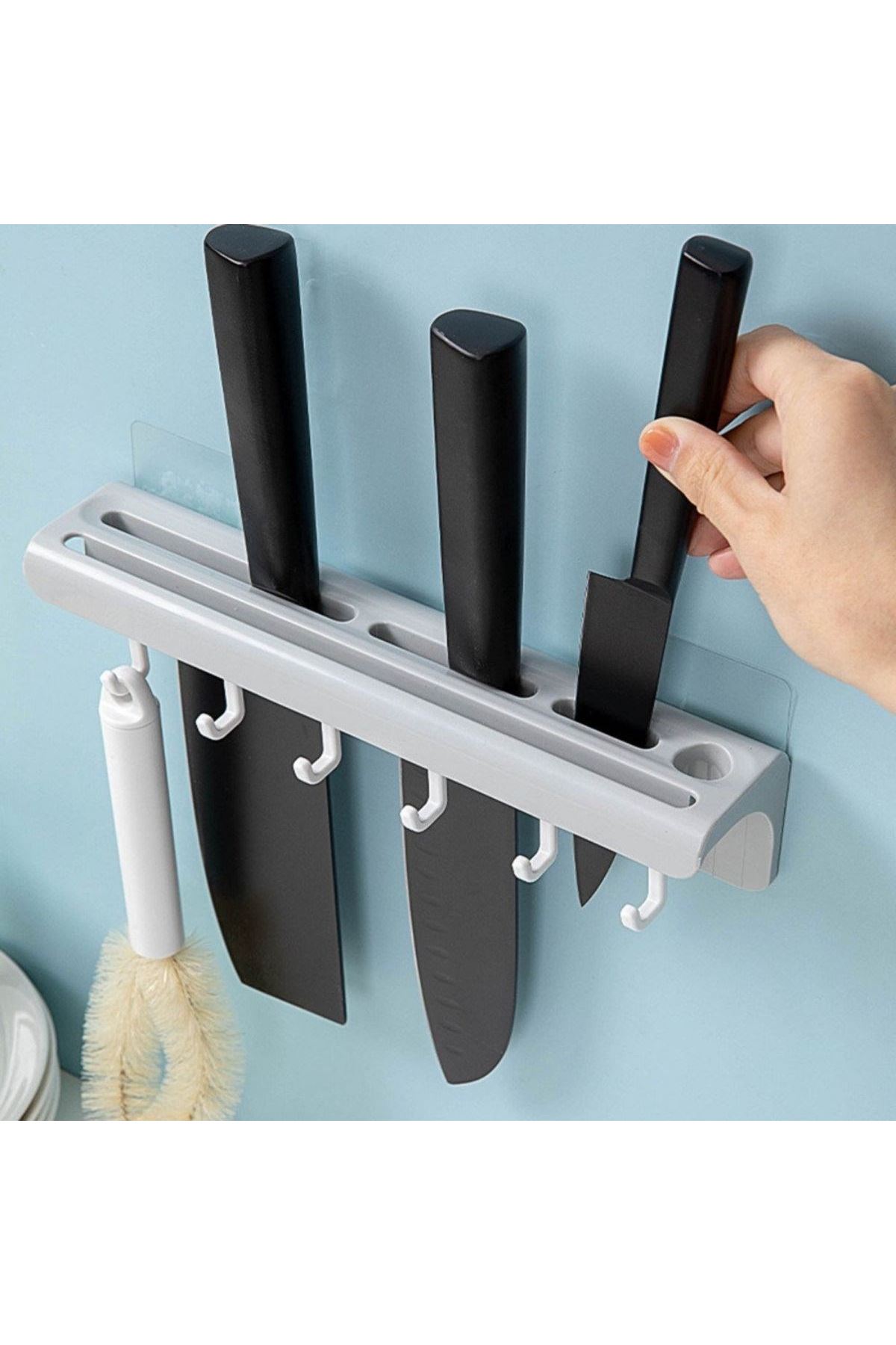 TBL Dekor® Pratik Çoklu Bıçak Askısı Mutfak Bıçak Düzenleyici Organizer Dayanıklı Bıçaklık