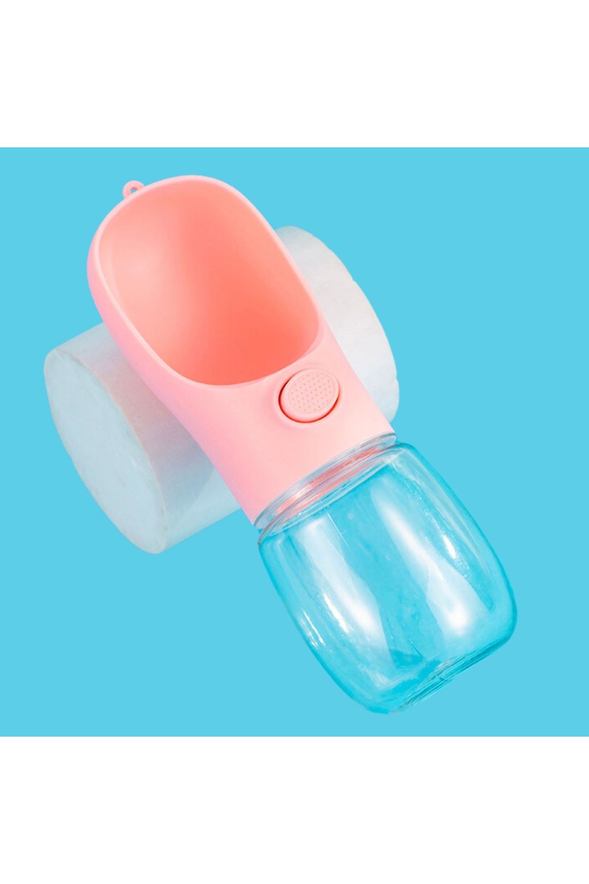 TBL Dekor® 450 ml Taşınabilir Butonlu Evcil Hayvan Suluğu