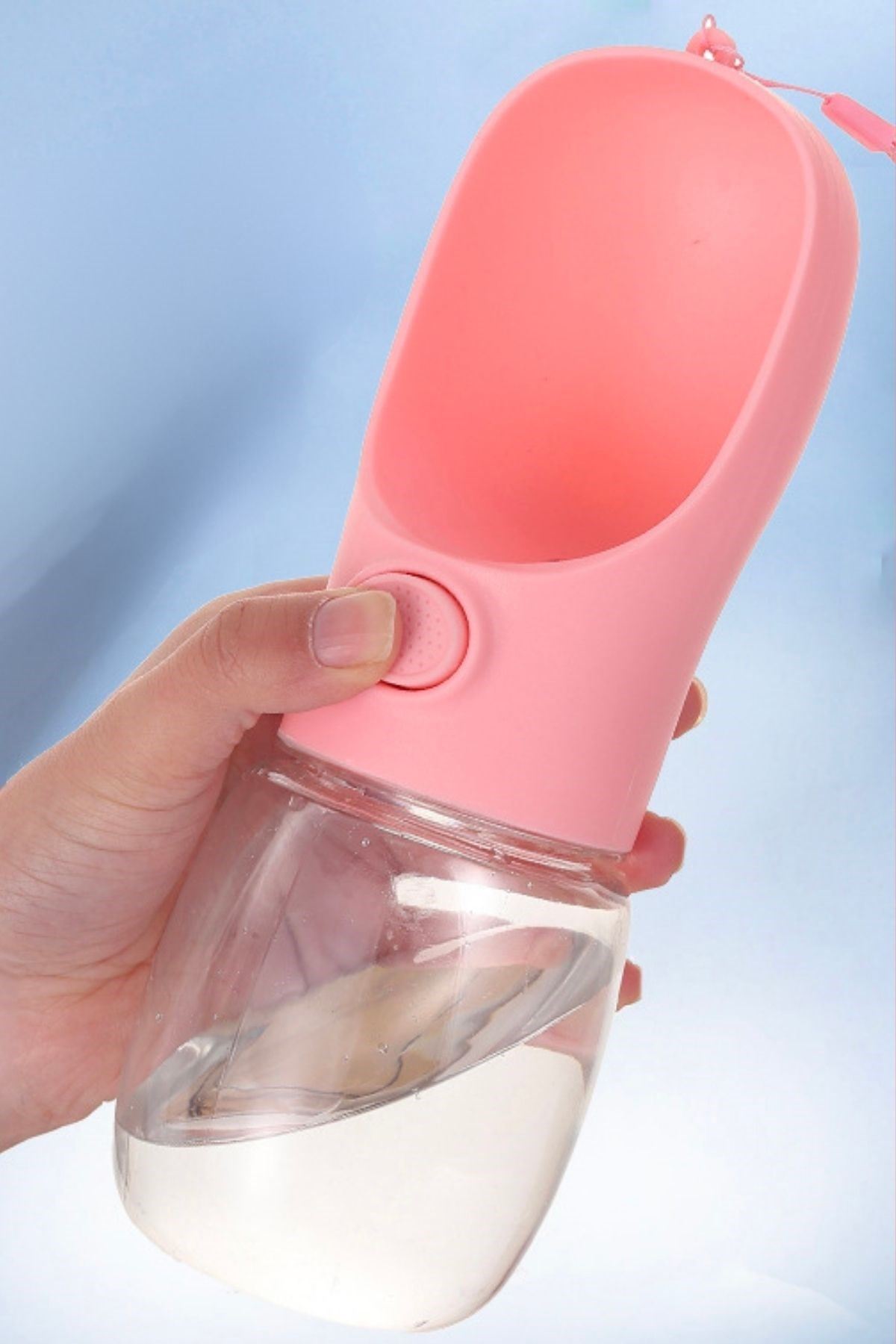 TBL Dekor® 450 ml Taşınabilir Butonlu Evcil Hayvan Suluğu