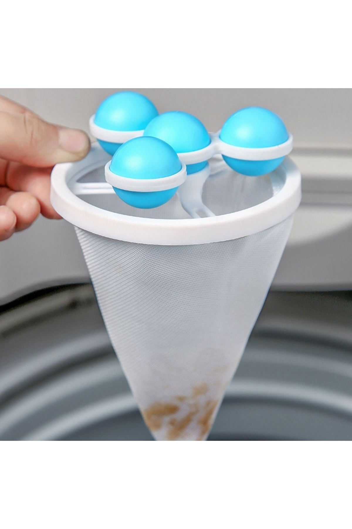 TBL Dekor ® Çamaşır Makinesi İçin  Toz ve Evcil Hayvan Tüyü Toplayıcı Yıkanabilir Tüy Temizleme Aparatı