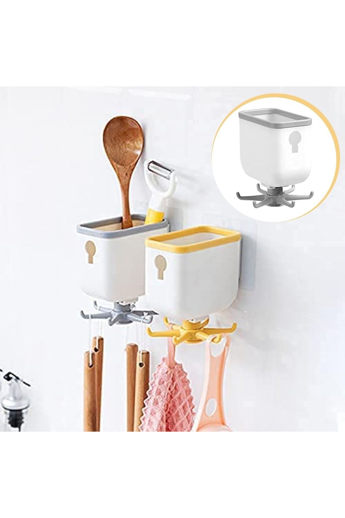 TBL Dekor® Pratik Mutfak Askılığı Organizatör Ve Mutfak Düzenleyici Çok Amaçlı Askı