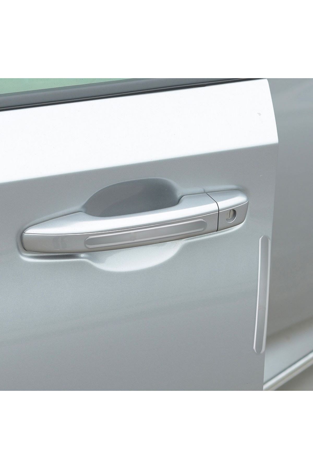 TBL Dekor® Oto Darbe Koruyucu Şeffaf Kendiliğinden Yapışkanlı Bantlar 4 Adet