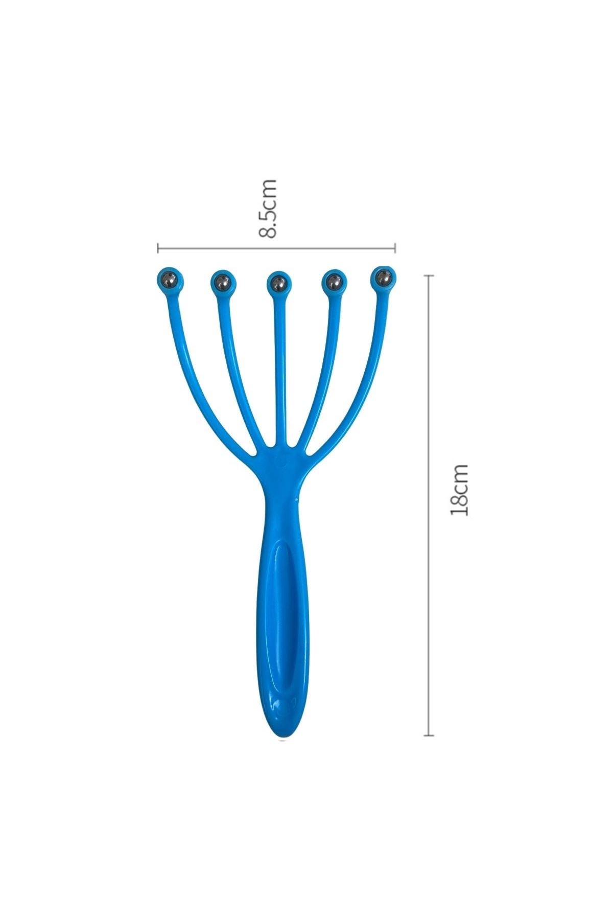 TBL Dekor® Çok Fonksiyonlu 5 Uçlu Bilyeli Baş Boyun Bacak Kol Masaj Alet Rahatlatıcı Kafa Masaj Aparatı