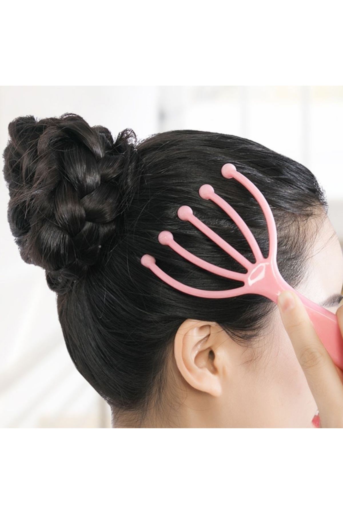 TBL Dekor® Çok Fonksiyonlu 5 Uçlu Bilyeli Baş Boyun Bacak Kol Masaj Alet Rahatlatıcı Kafa Masaj Aparatı