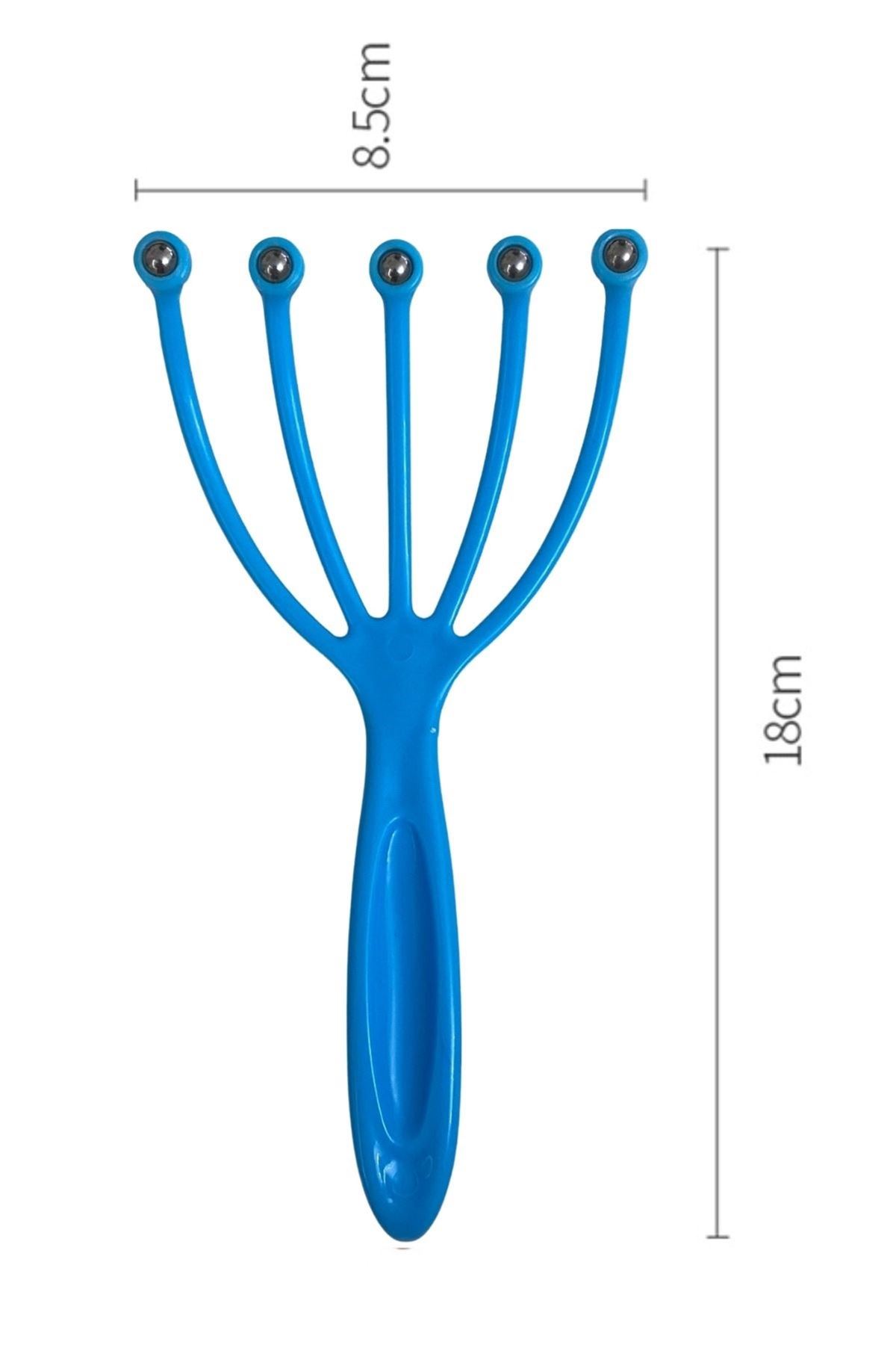 TBL Dekor® Çok Fonksiyonlu 5 Uçlu Bilyeli Baş Boyun Bacak Kol Masaj Alet Rahatlatıcı Kafa Masaj Aparatı