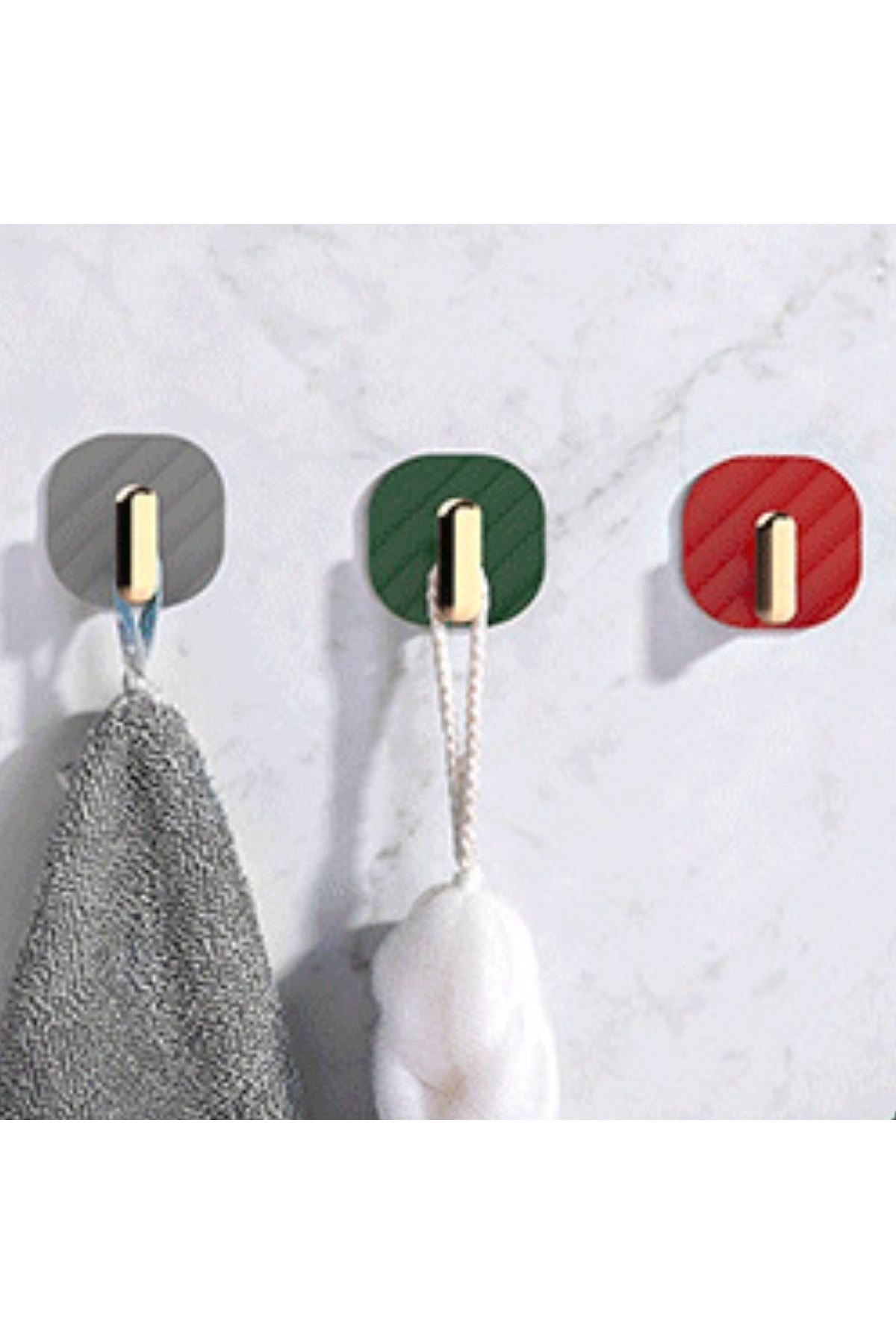 TBL Dekor® 2li Yapışkanlı Retro Askılık Dolap Kapak Kulpu Yeşil