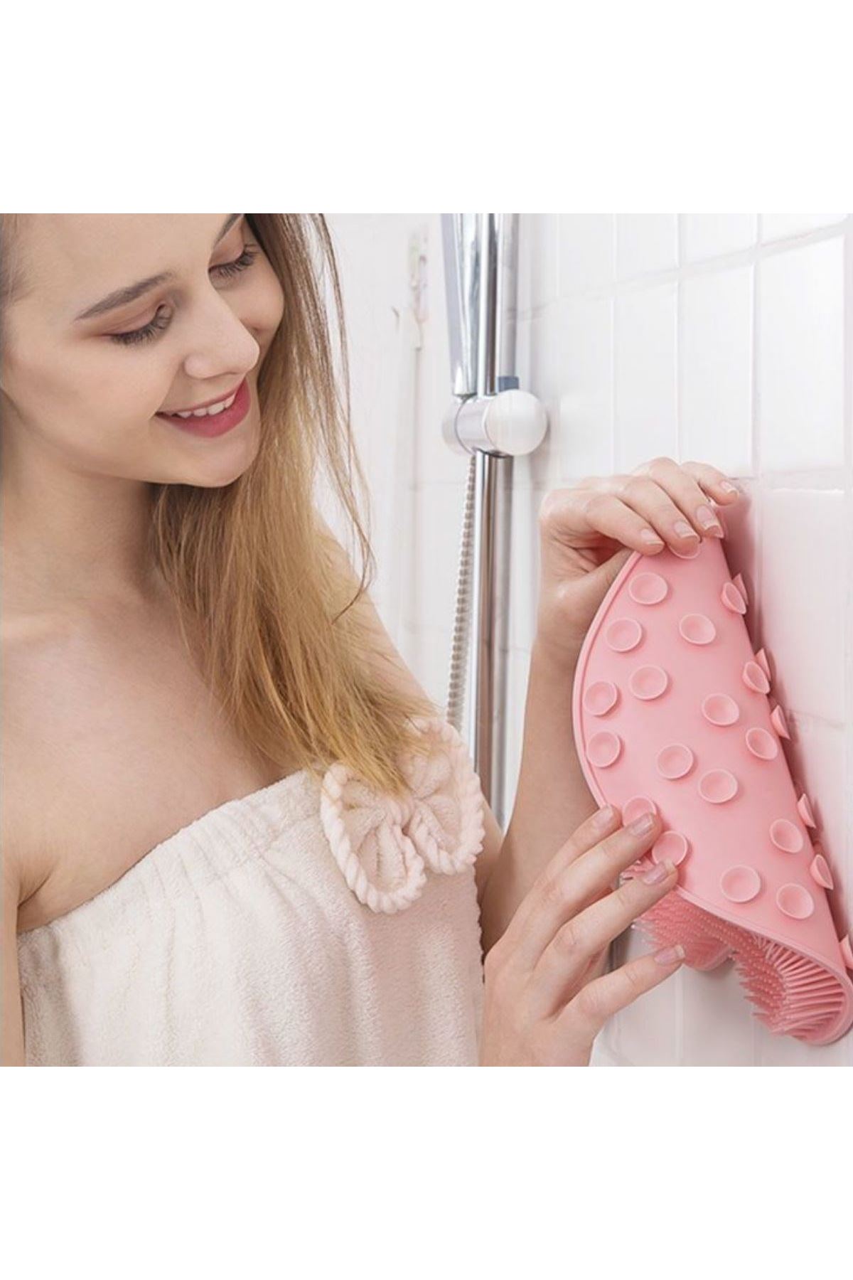 TBL Dekor Çok Amaçlı Esnek Yumuşak Banyo El Ayak Vücut Plastik Duş Matı Plastik Banyo Matı