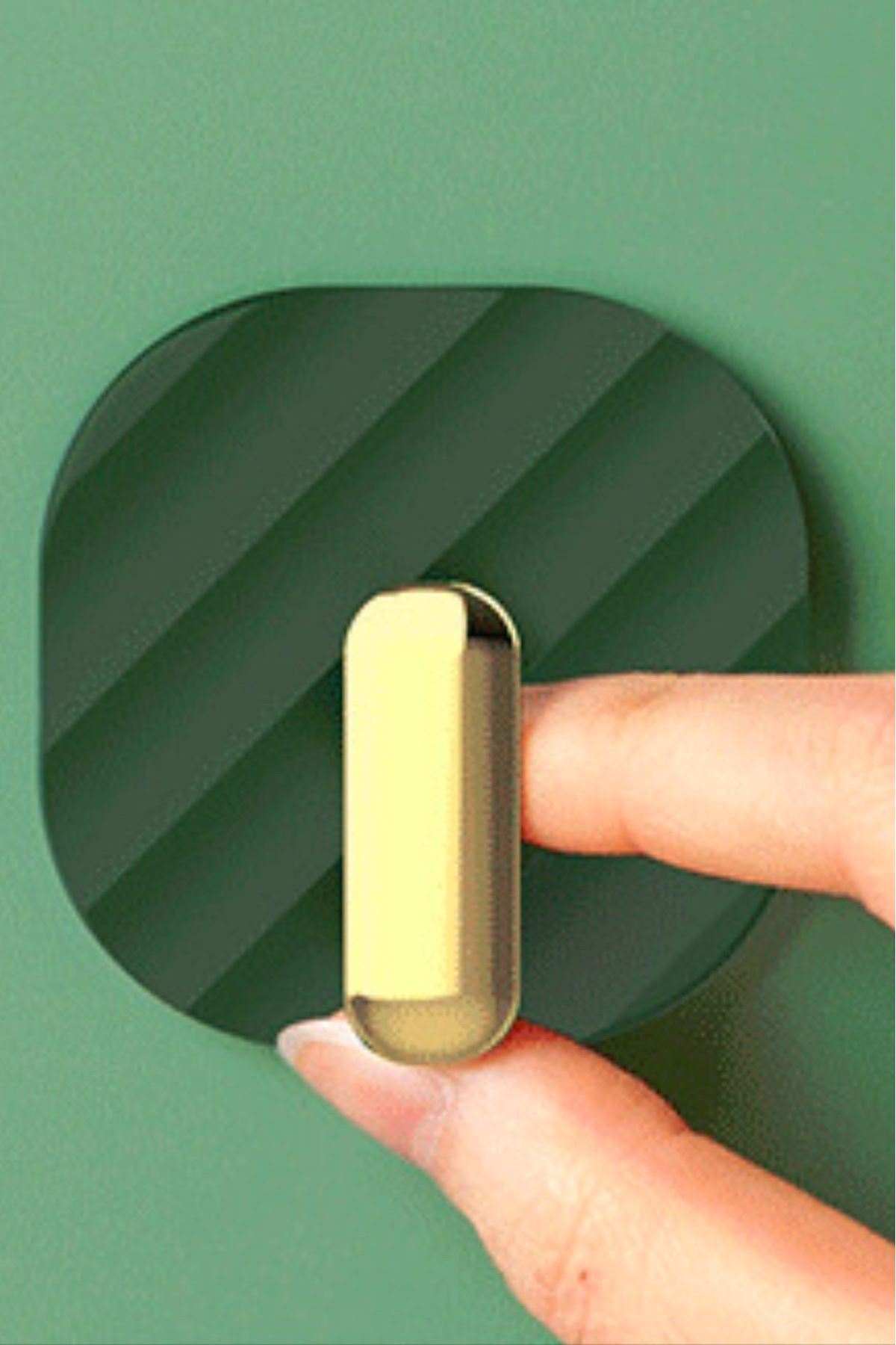 TBL Dekor® 2li Yapışkanlı Retro Askılık Dolap Kapak Kulpu Yeşil