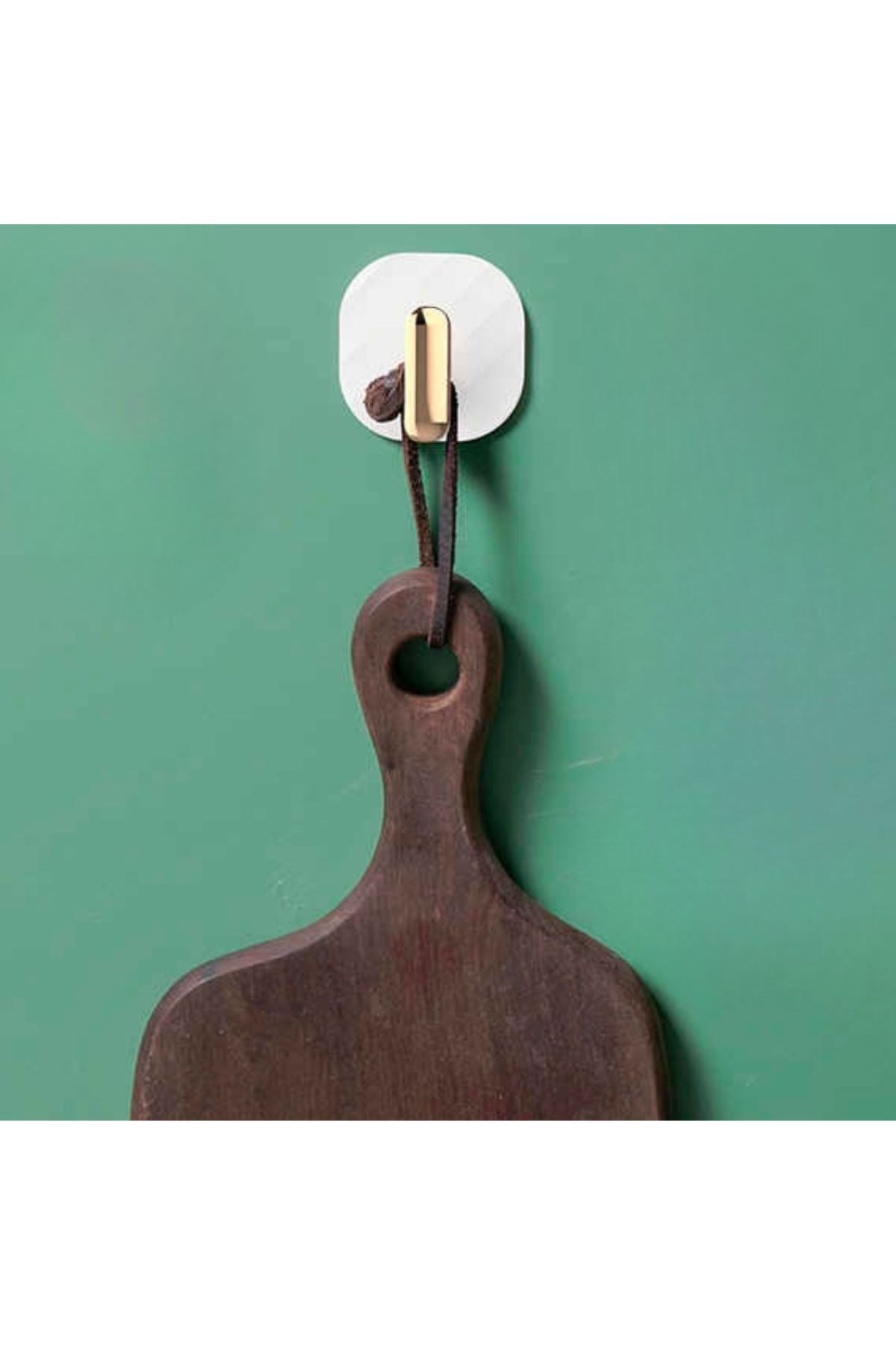 TBL Dekor® 2li Yapışkanlı Retro Askılık Dolap Kapak Kulpu Beyaz