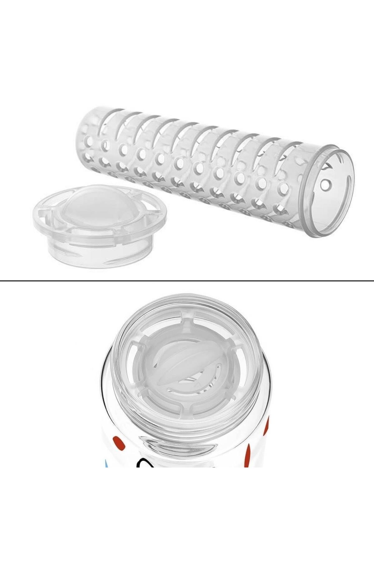 TBL Dekor® Tutma Saplı Kilitli Kendiliğinden Süzgeçli Kolay Taşınabilir Detoks Sporcu Diyet Matarası