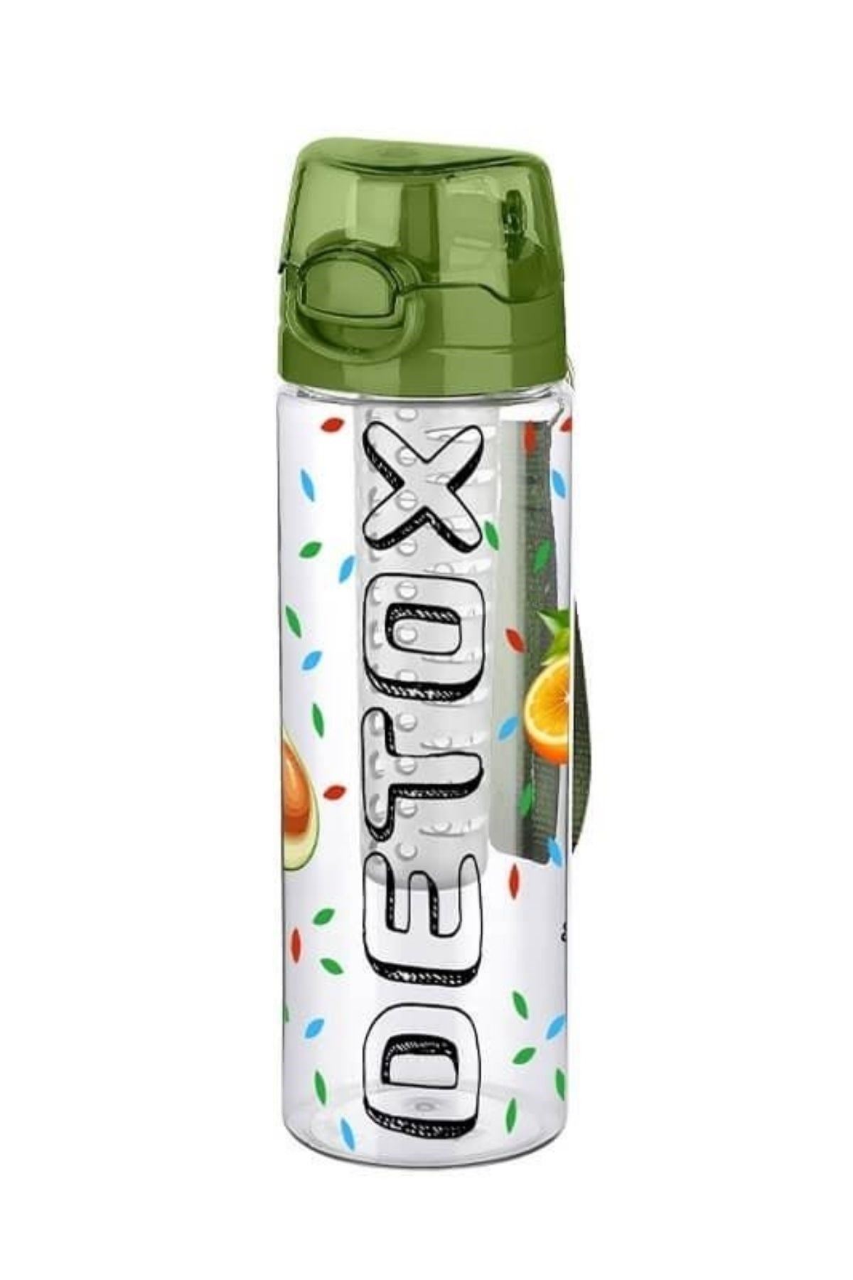 TBL Dekor® Tutma Saplı Kilitli Kendiliğinden Süzgeçli Kolay Taşınabilir Detoks Sporcu Diyet Matarası